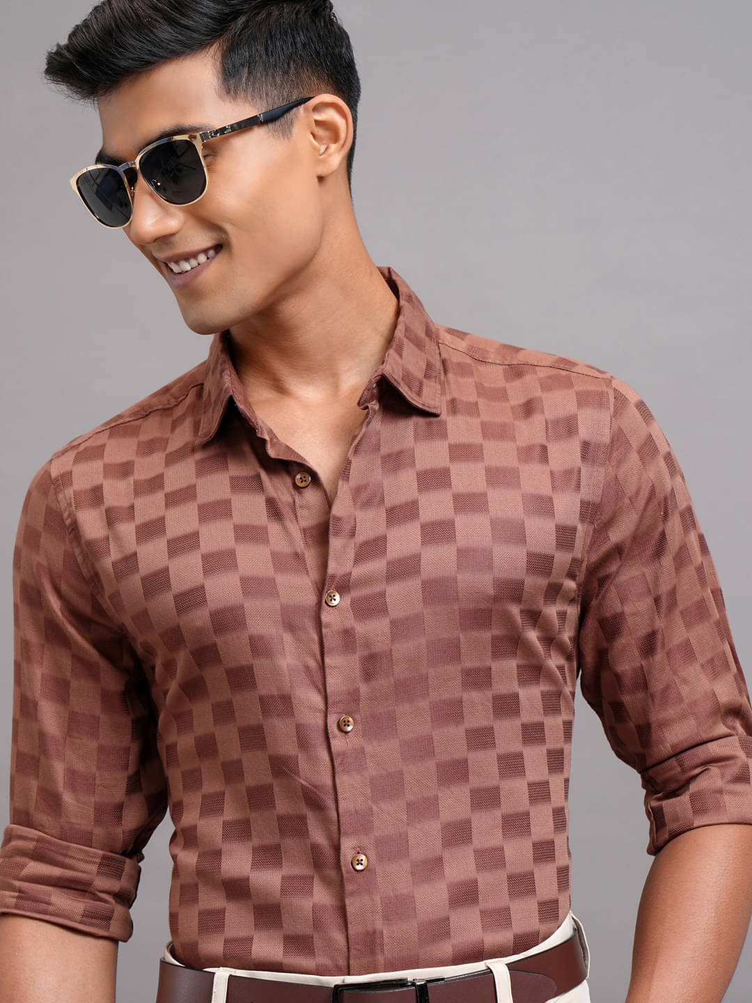 Highlander 100% Cotton Regular Fit Solids Full Sleeves Men's Casual Shirt - Brown ( Pack of 1 ) Highlander 100% Cotton Regular Fit Solids Full Sleeves Men's Casual Shirt - Brown ( Pack of 1 )