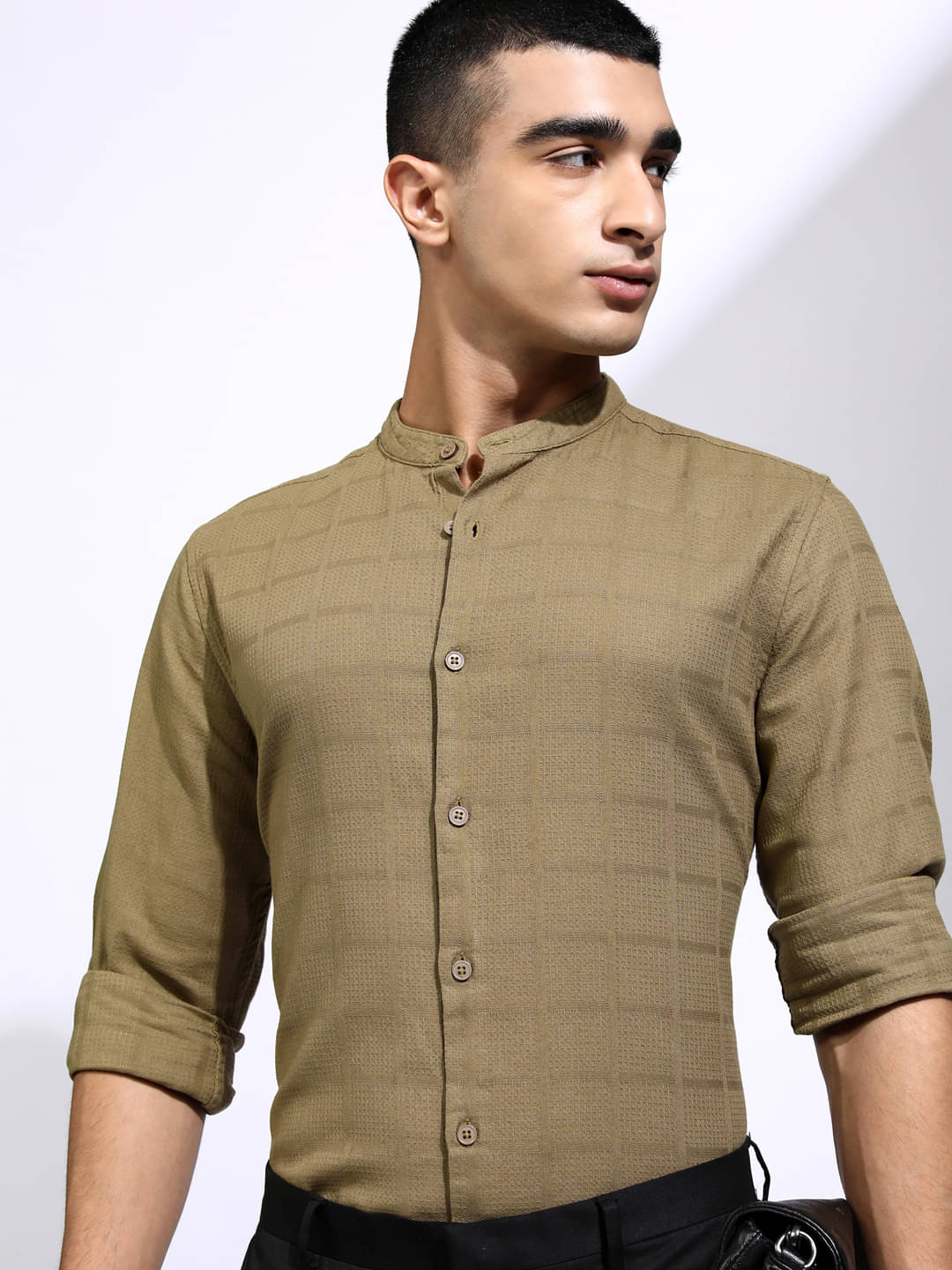 Highlander 100% Cotton Regular Fit Solids Full Sleeves Men's Casual Shirt - Khaki ( Pack of 1 ) Highlander 100% Cotton Regular Fit Solids Full Sleeves Men's Casual Shirt - Khaki ( Pack of 1 )