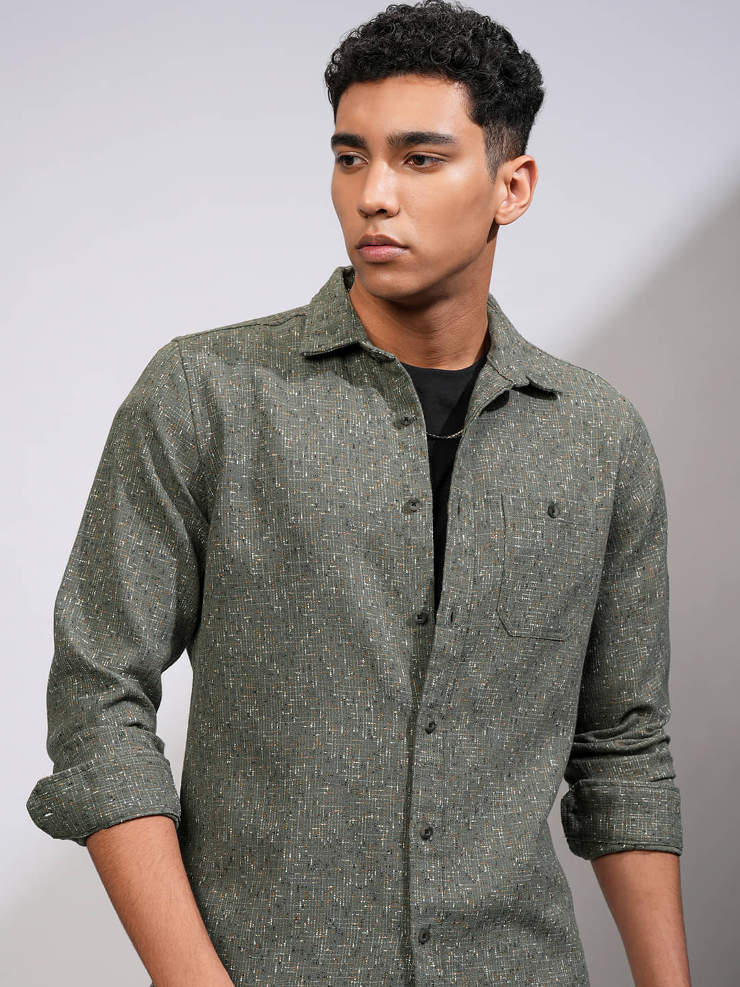 Highlander 100% Cotton Slim Fit Solids Full Sleeves Men's Casual Shirt - Olive ( Pack of 1 ) Highlander 100% Cotton Slim Fit Solids Full Sleeves Men's Casual Shirt - Olive ( Pack of 1 )