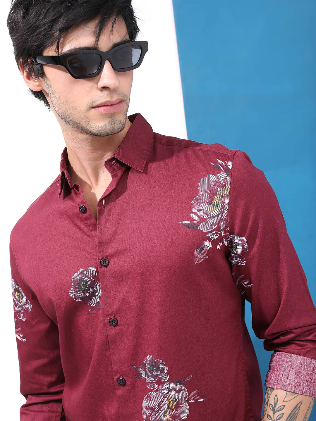 Highlander 100% Cotton Slim Fit Printed Full Sleeves Men's Casual Shirt - Maroon ( Pack of 1 ) Highlander 100% Cotton Slim Fit Printed Full Sleeves Men's Casual Shirt - Maroon ( Pack of 1 )