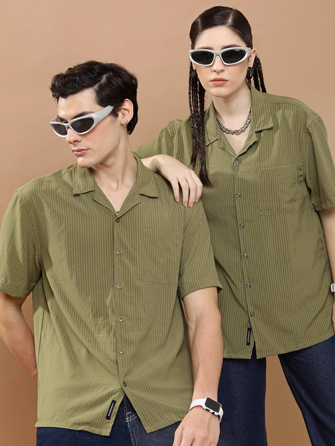 Highlander Polyester Regular Fit Solids Half Sleeves Men's Casual Shirt - Olive ( Pack of 1 ) Highlander Polyester Regular Fit Solids Half Sleeves Men's Casual Shirt - Olive ( Pack of 1 )
