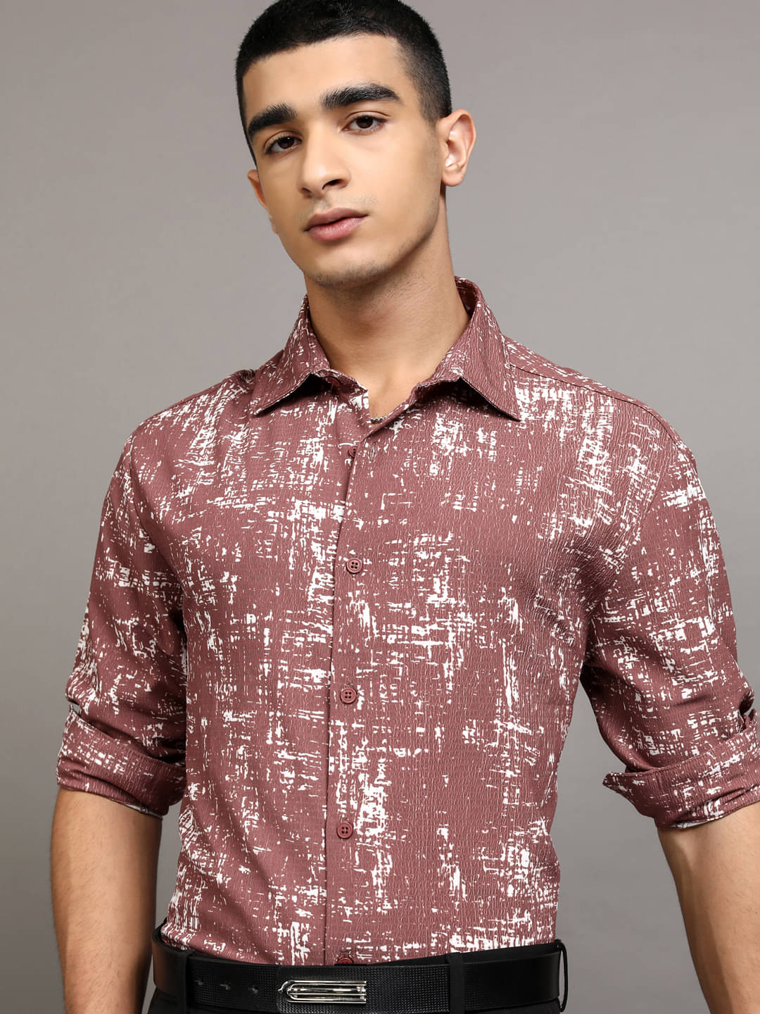 Highlander Polyester Relaxed Fit Printed Full Sleeves Men's Casual Shirt - Brown ( Pack of 1 ) Highlander Polyester Relaxed Fit Printed Full Sleeves Men's Casual Shirt - Brown ( Pack of 1 )