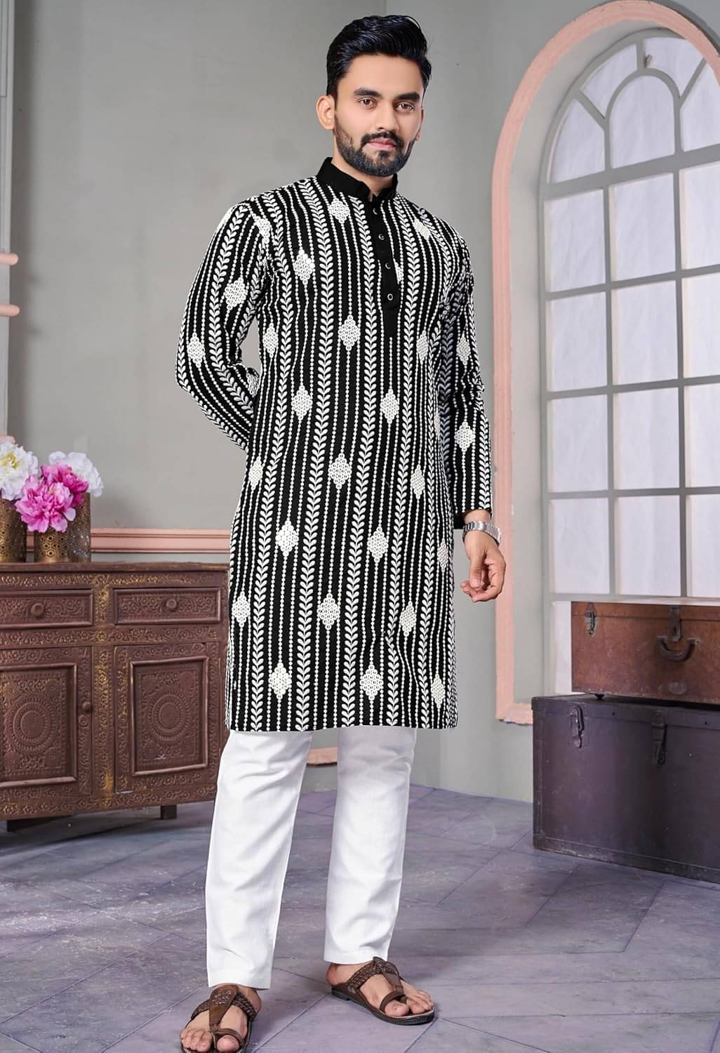 KRIJET Black Cotton Men's Regular Kurta ( Pack of 1 ) KRIJET Black Cotton Men's Regular Kurta ( Pack of 1 )
