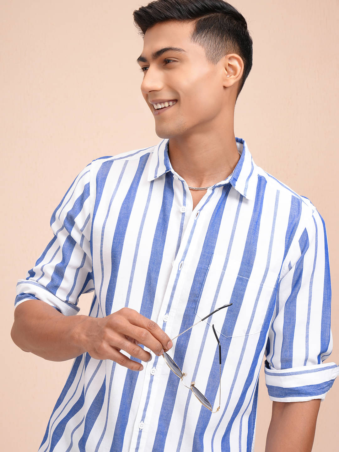 Locomotive 100% Cotton Regular Fit Striped Full Sleeves Men's Casual Shirt - Multicolor ( Pack of 1 ) Locomotive 100% Cotton Regular Fit Striped Full Sleeves Men's Casual Shirt - Multicolor ( Pack of 1 )