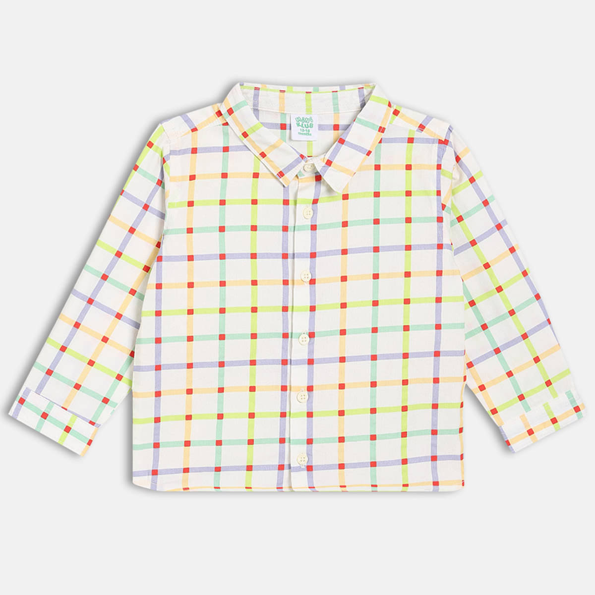 MINI KLUB Pack of 1 Baby Boys 100% Cotton Full Sleeves Shirt ( Multicolor ) MINI KLUB Pack of 1 Baby Boys 100% Cotton Full Sleeves Shirt ( Multicolor )