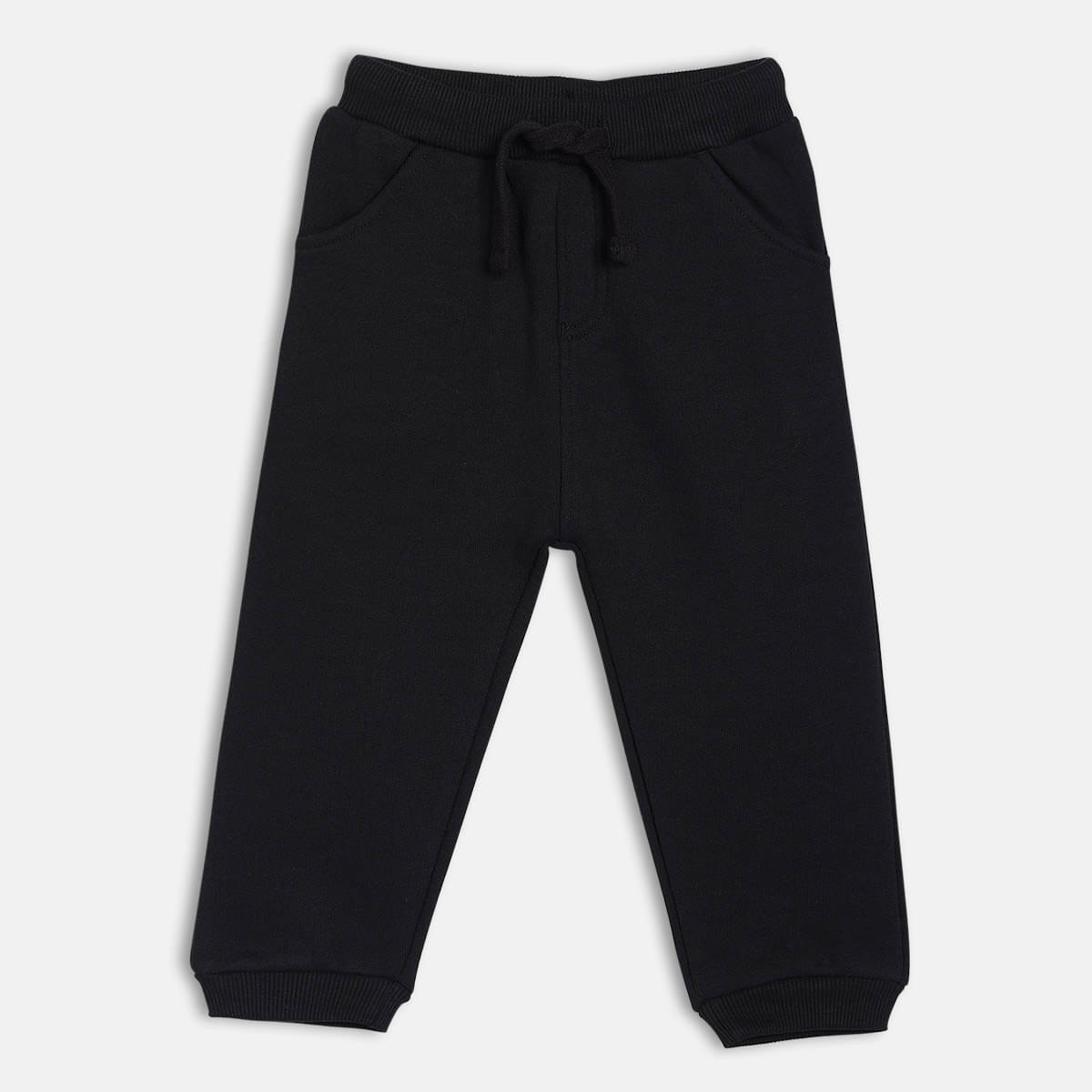     			MINI KLUB Pack of 1 Baby Boys Cotton Trackpant ( Black )