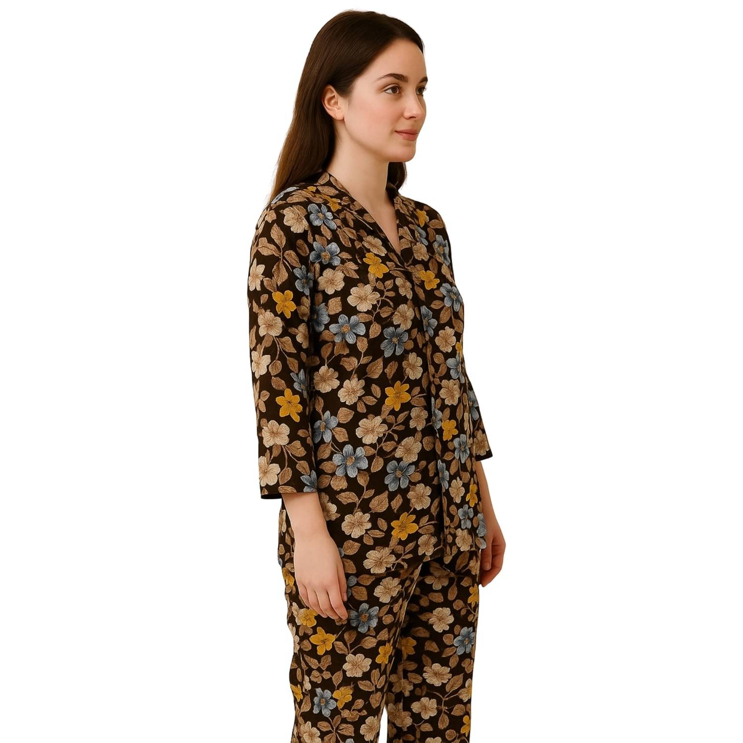 Maddock Women Printed Shirt With Joggers Co-Ord Set ( Multicolor )     			Maddock Women Printed Shirt With Joggers Co-Ord Set ( Multicolor )