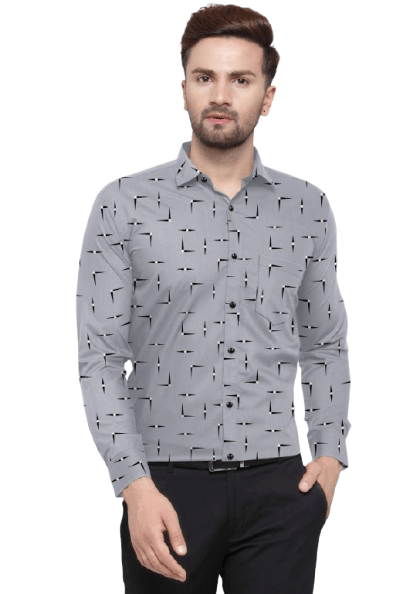 Nexra Creation Cotton Blend Regular Fit Solids Full Sleeves Men's Casual Shirt - Grey ( Pack of 1 ) Nexra Creation Cotton Blend Regular Fit Solids Full Sleeves Men's Casual Shirt - Grey ( Pack of 1 )