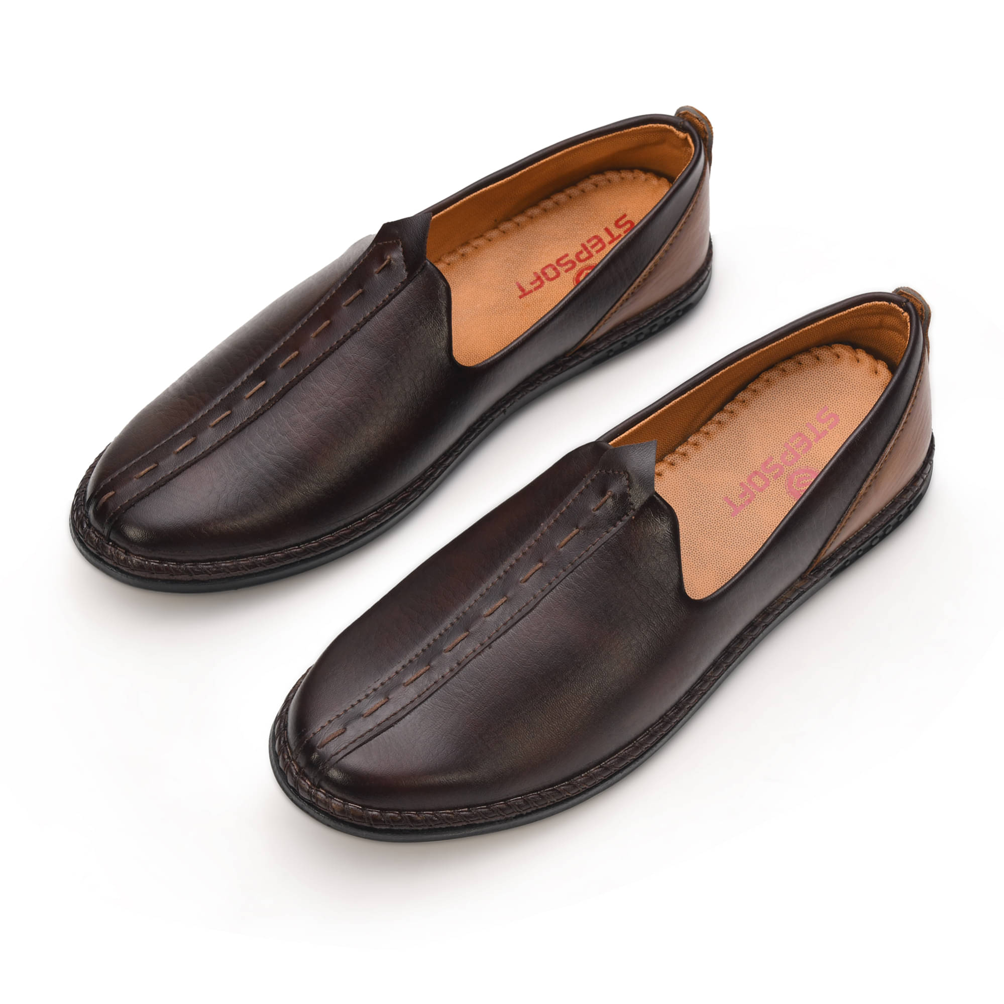    			STEPSOFT Coffee Men's Mojaris