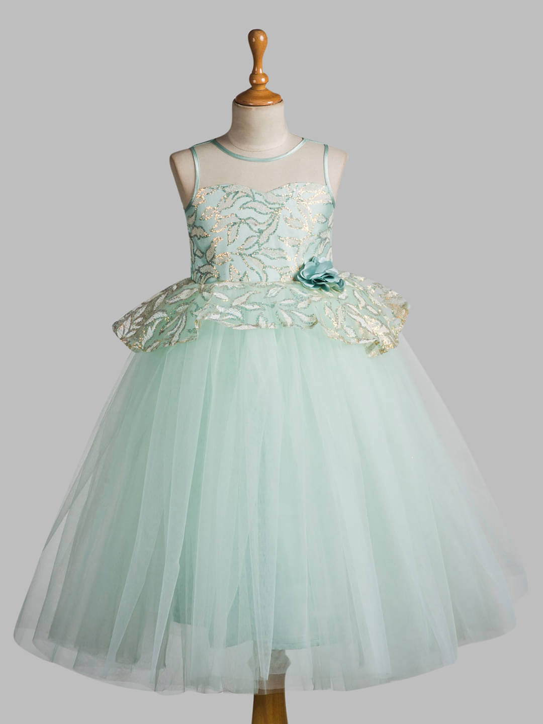    			Toy Balloon Kids Net Gown For Girls ( Pack of 1 , Sea Green )