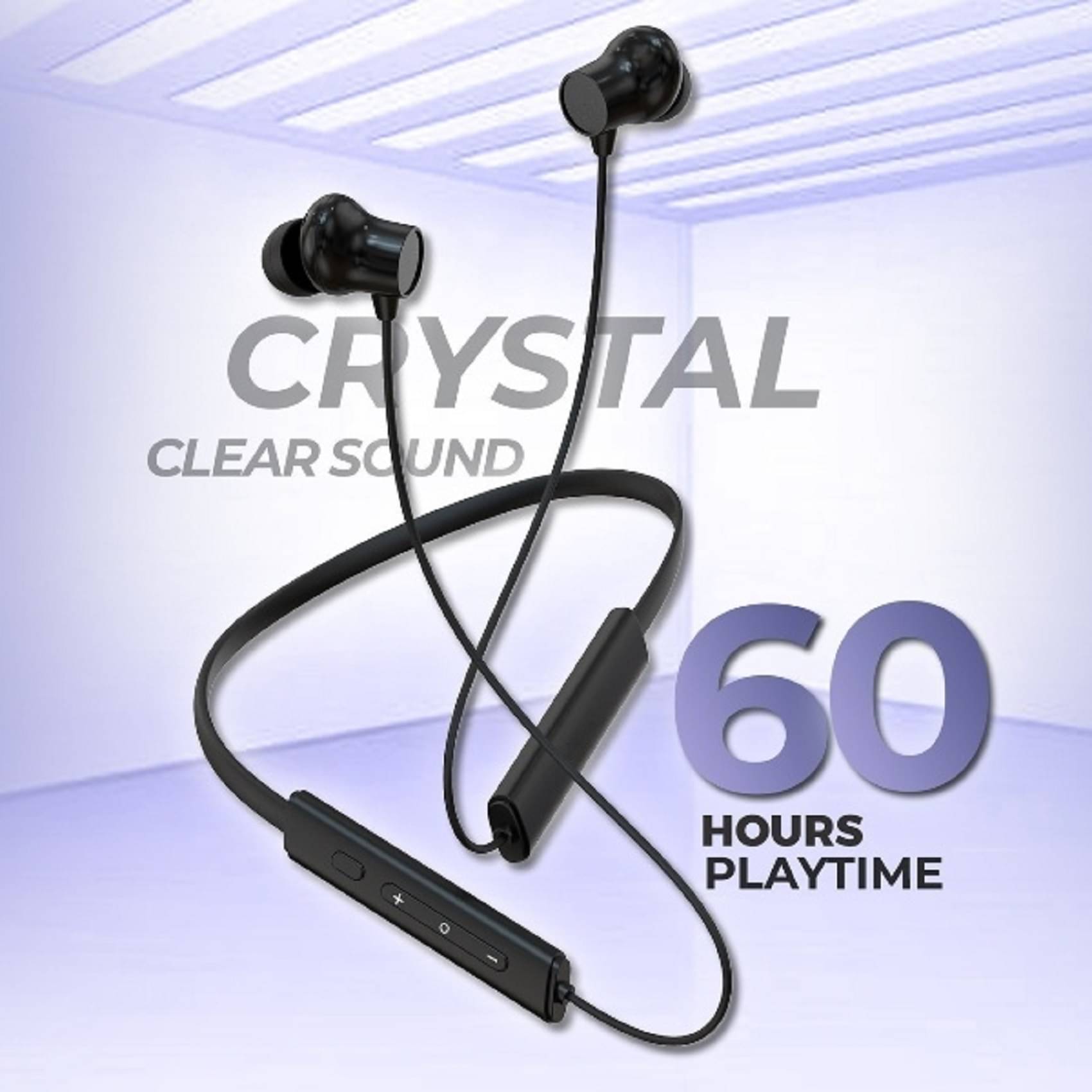    			UniBoss Upto 60H Playtime, ENC, Magnetic On/Off Neckband Bluetooth