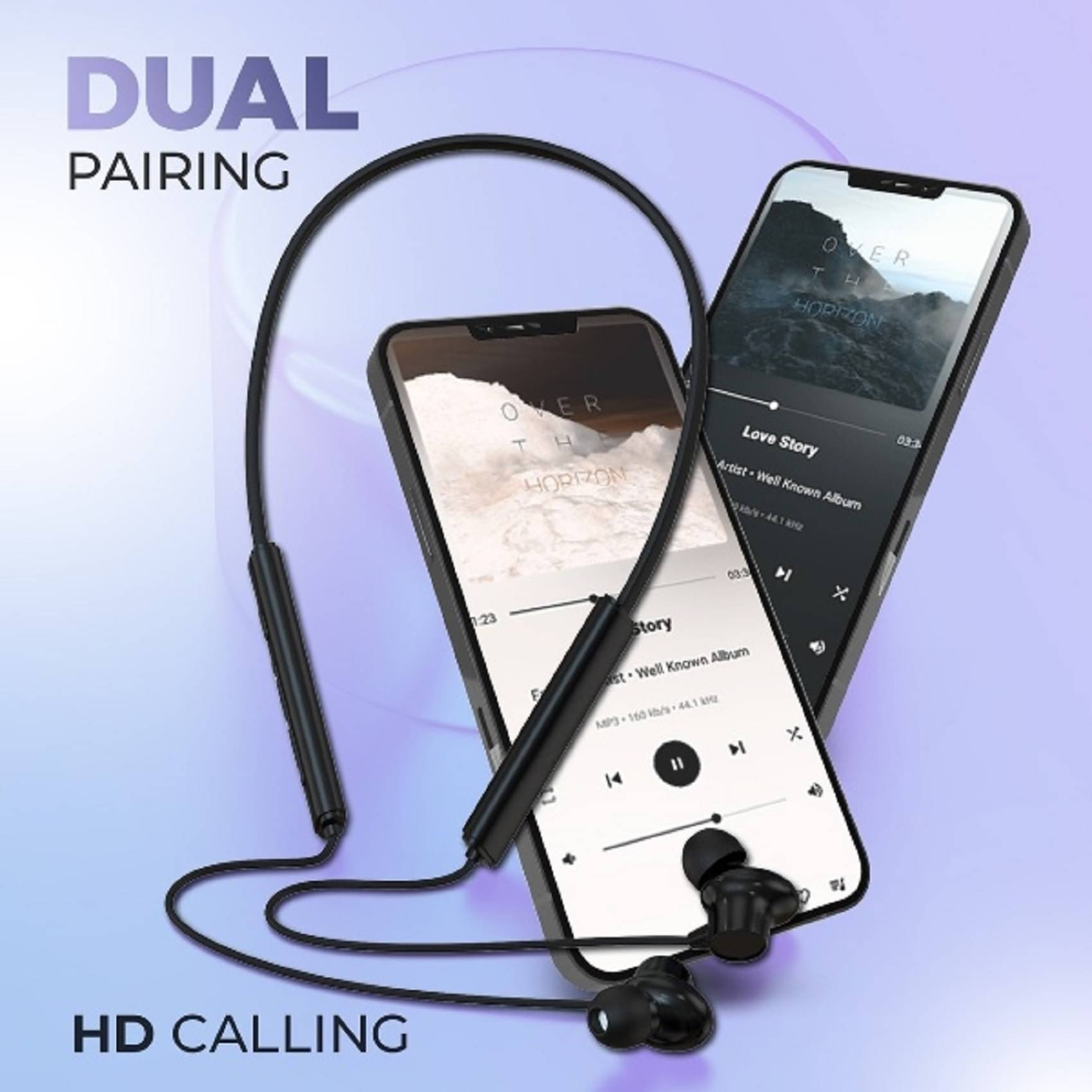     			UniBoss Upto 60H Playtime, ENC, Magnetic On/Off Neckband Bluetooth