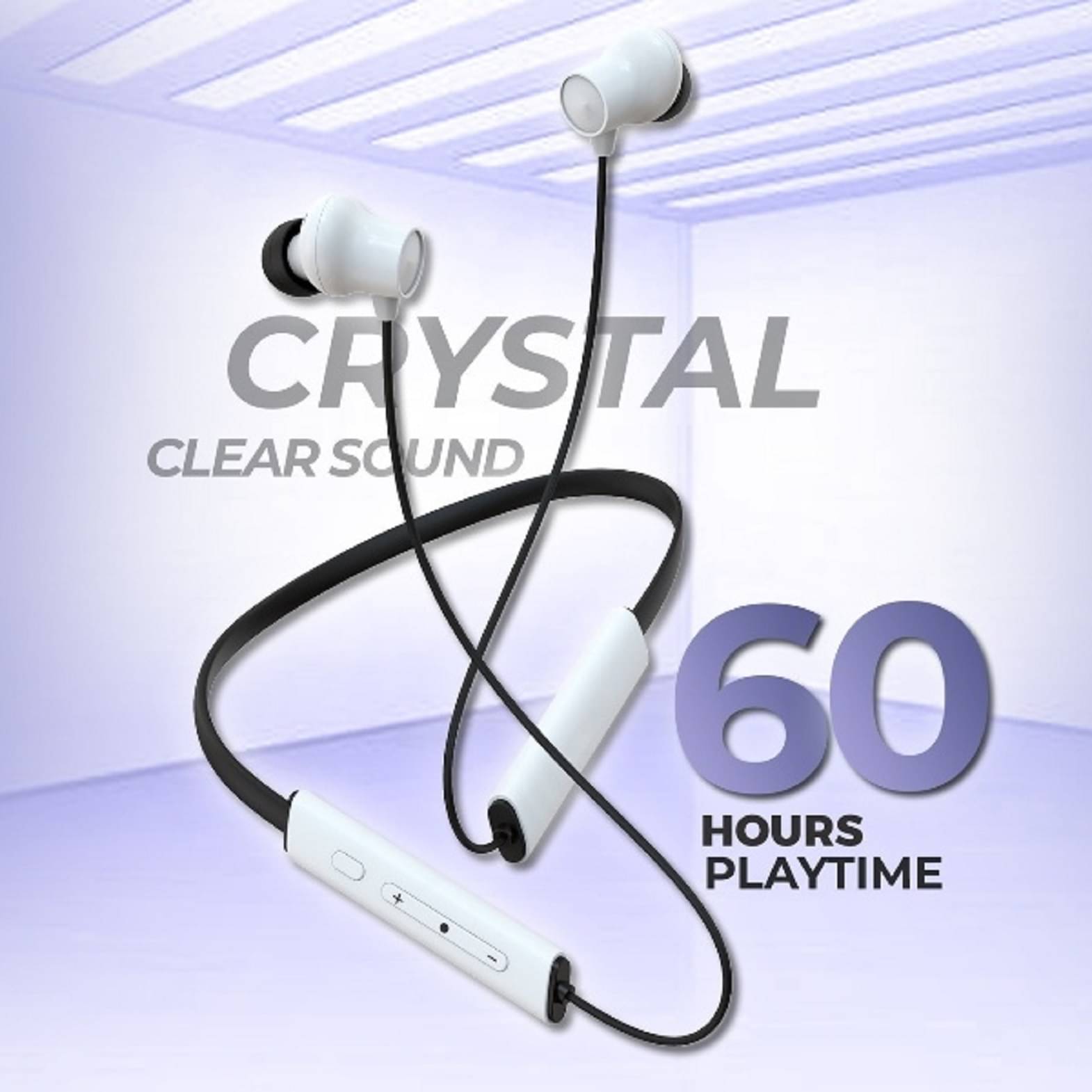     			UniBoss Upto 60H Playtime, ENC, Magnetic On/Off Neckband Bluetooth