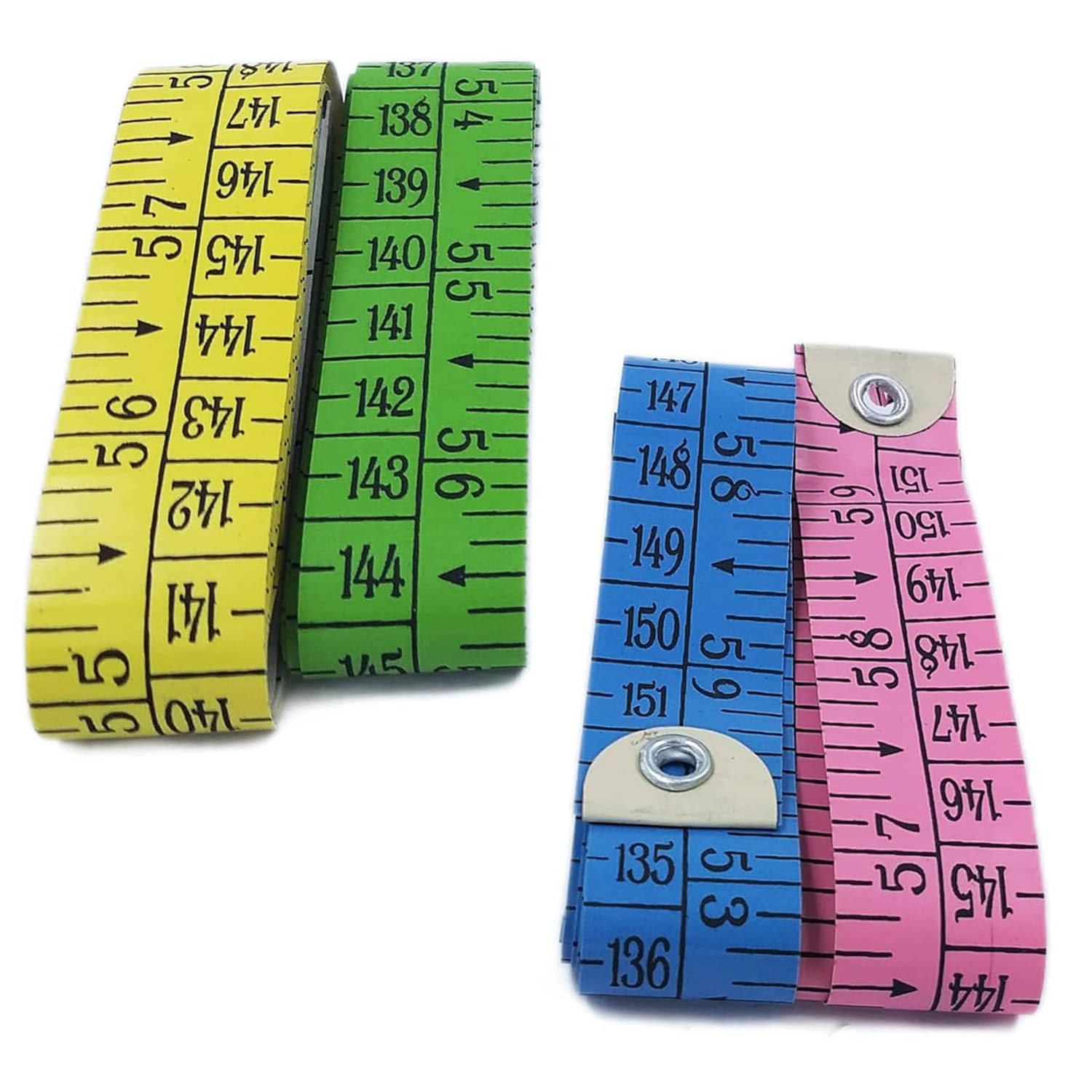 viDixn (VDX-2) Durable Soft Sewing Tailor Tape Body Measuring Dress-Making Measure Ruler, 1.50 Meter, 150 cm, Multicolour Unit Centimeter (Pack of 4) viDixn (VDX-2) Durable Soft Sewing Tailor Tape Body Measuring Dress-Making Measure Ruler, 1.50 Meter, 150 cm, Multicolour Unit Centimeter (Pack of 4)