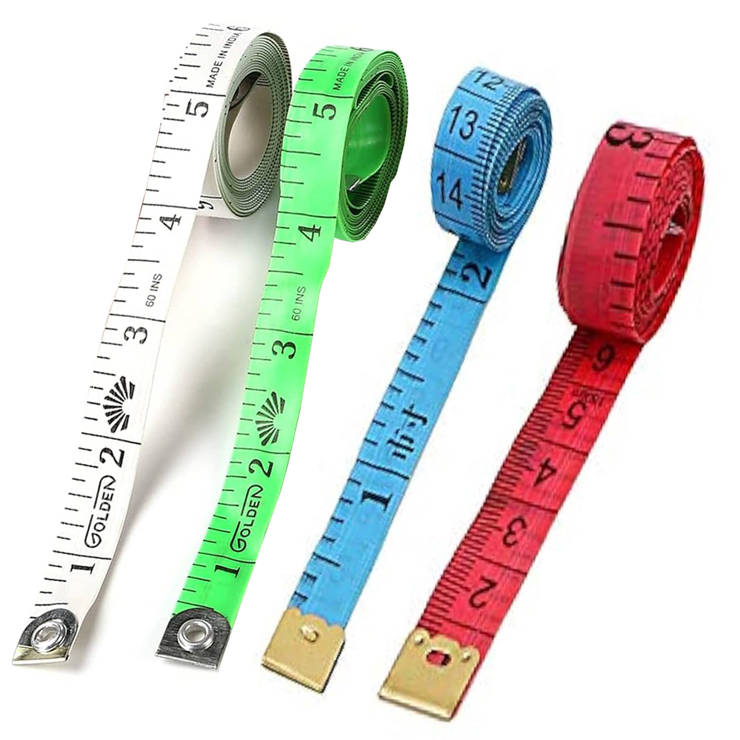 viDixn (VDX-3) Durable Soft Sewing Tailor Tape Body Measuring Dress-Making Measure Ruler, 1.50 Meter, 150 cm, Multicolour Unit Centimeter (Pack of 4) viDixn (VDX-3) Durable Soft Sewing Tailor Tape Body Measuring Dress-Making Measure Ruler, 1.50 Meter, 150 cm, Multicolour Unit Centimeter (Pack of 4)