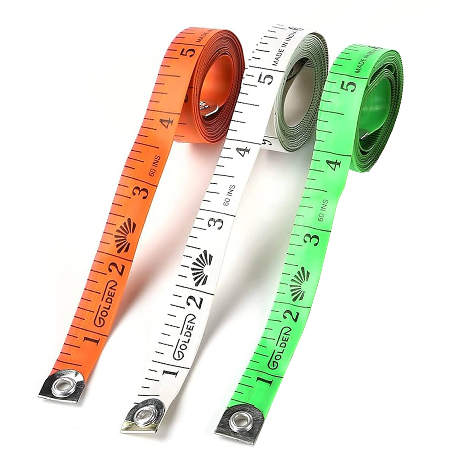 viDixn (VDX-4) Durable Soft Sewing Tailor Tape Body Measuring Dress-Making Measure Ruler, 1.50 Meter, 150 cm, Multicolour Unit Centimeter (Pack of 3)     			viDixn (VDX-4) Durable Soft Sewing Tailor Tape Body Measuring Dress-Making Measure Ruler, 1.50 Meter, 150 cm, Multicolour Unit Centimeter (Pack of 3)