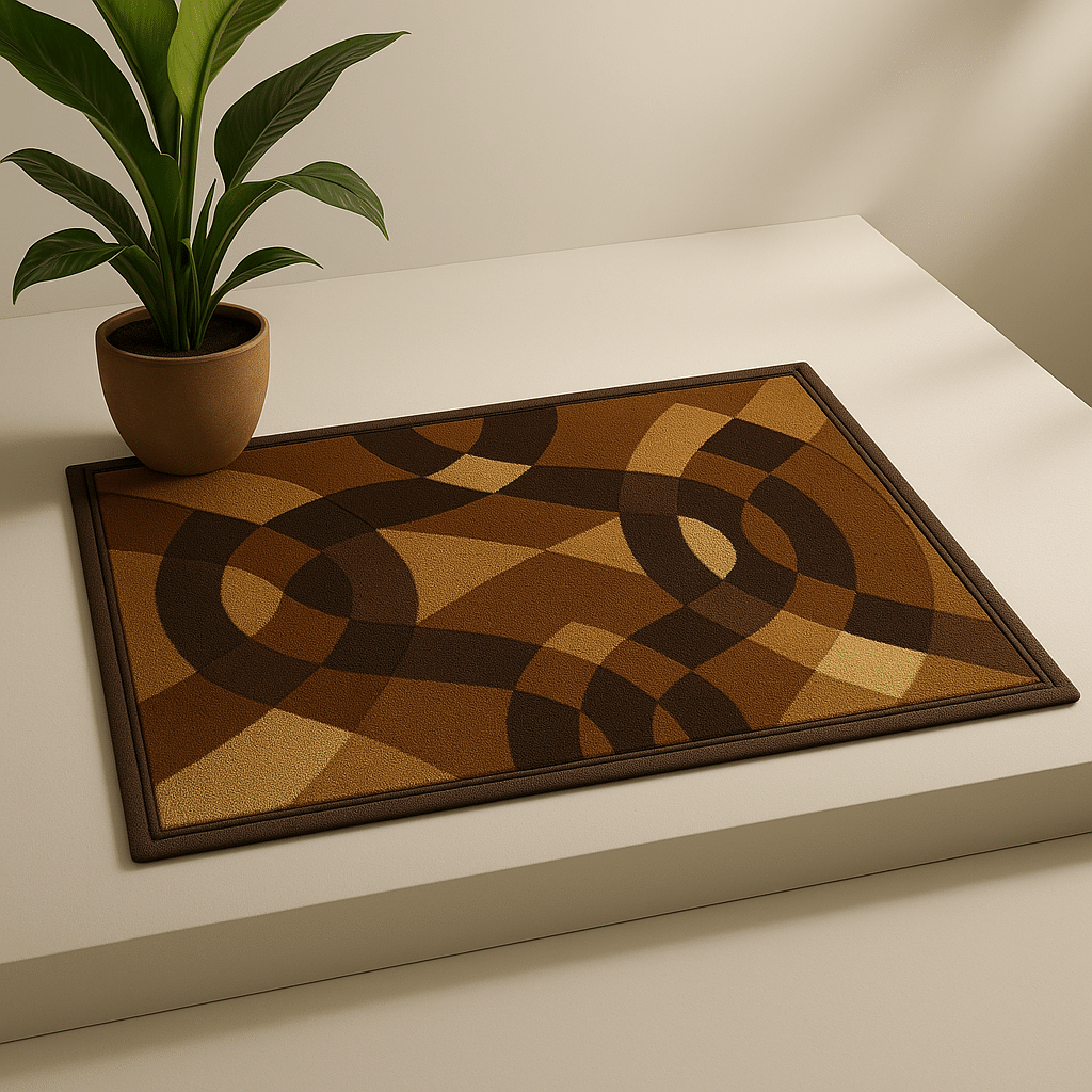    			ANtiqo Brown Coir Rectangular Floor Mat ( Pack of 1 )