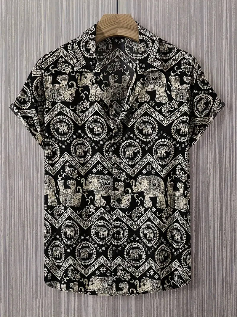     			AYARTH Rayon Regular Fit Solids Half Sleeves Men's Casual Shirt - Black ( Pack of 1 )