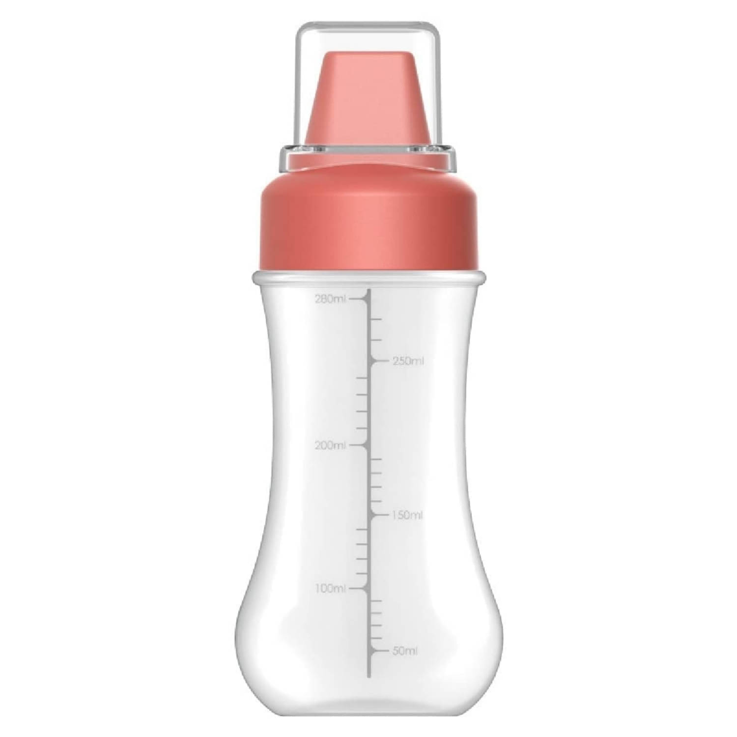Baskety Sauce Bottle Plastic Red Multi-Purpose Container ( Set of 1 ) Baskety Sauce Bottle Plastic Red Multi-Purpose Container ( Set of 1 )