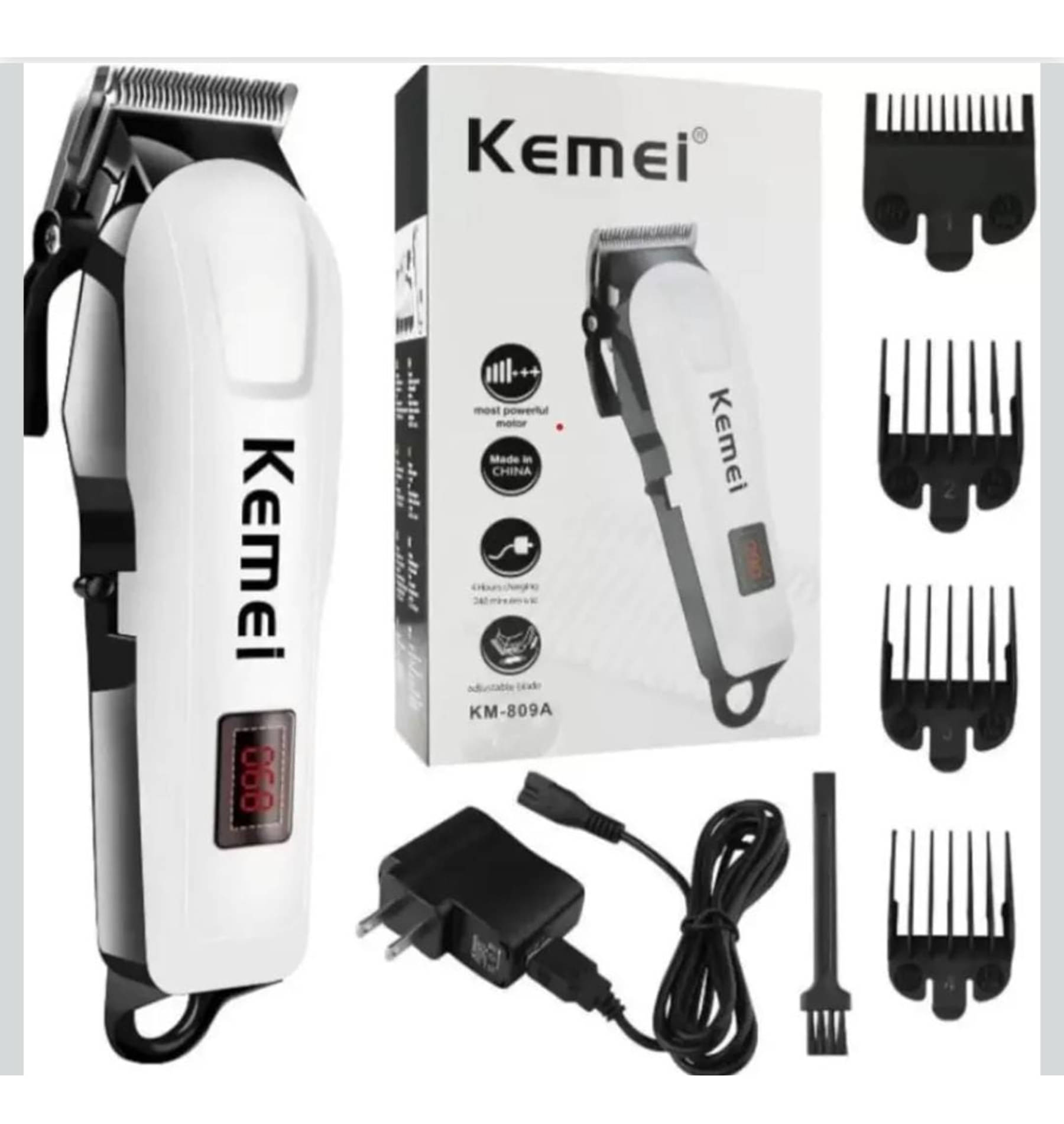     			Best Timmer Beard Hair Corded/Cordless 809a White Corded,Cordless Beard Trimmer With 120 minutes Runtime