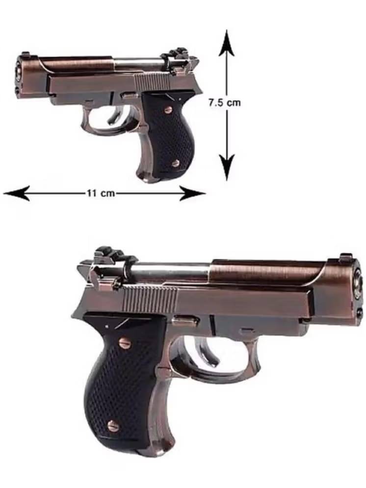 Bronze Metal Gun Lighter Most Selling Lighter Gun Crimson Acrylic Cigarette Lighter ( Pack of 1 ) Bronze Metal Gun Lighter Most Selling Lighter Gun Crimson Acrylic Cigarette Lighter ( Pack of 1 )
