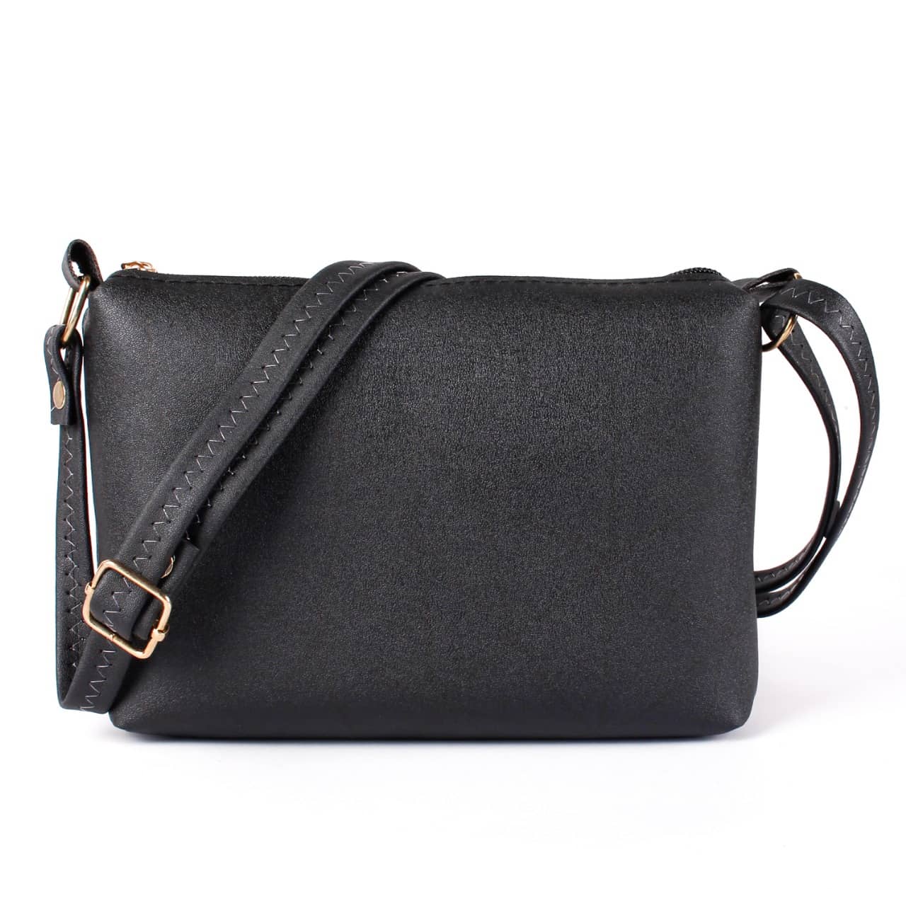 CIMONI Sling Bag Faux Leather Set of 1 ( Black ) - Handbags | Buy online on ZillyBuy