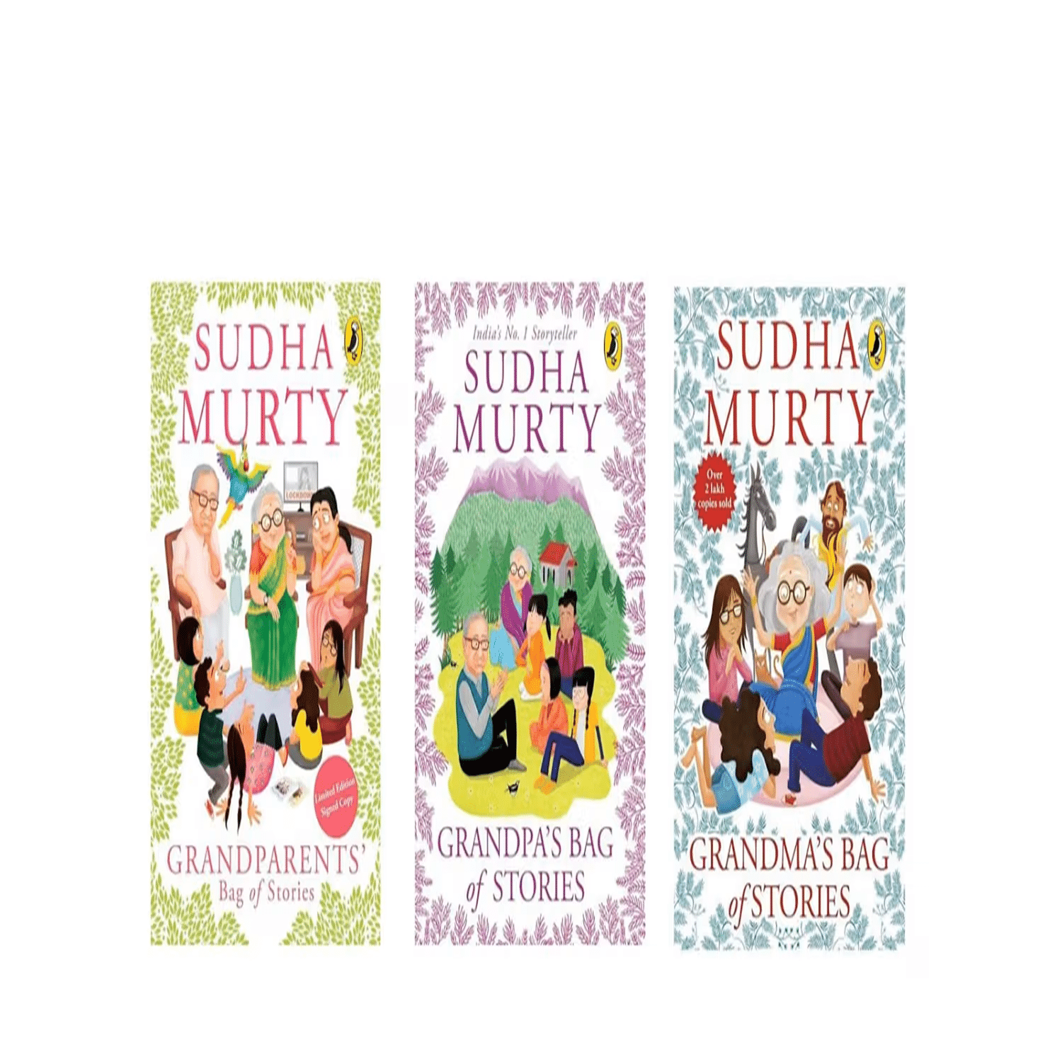     			( Combo Of 3 Books ) Grandma's Bag of Stories & Grandparents' Bag of Stories & Grandpa’s Bag of Stories Paperback English By Sudha Murty