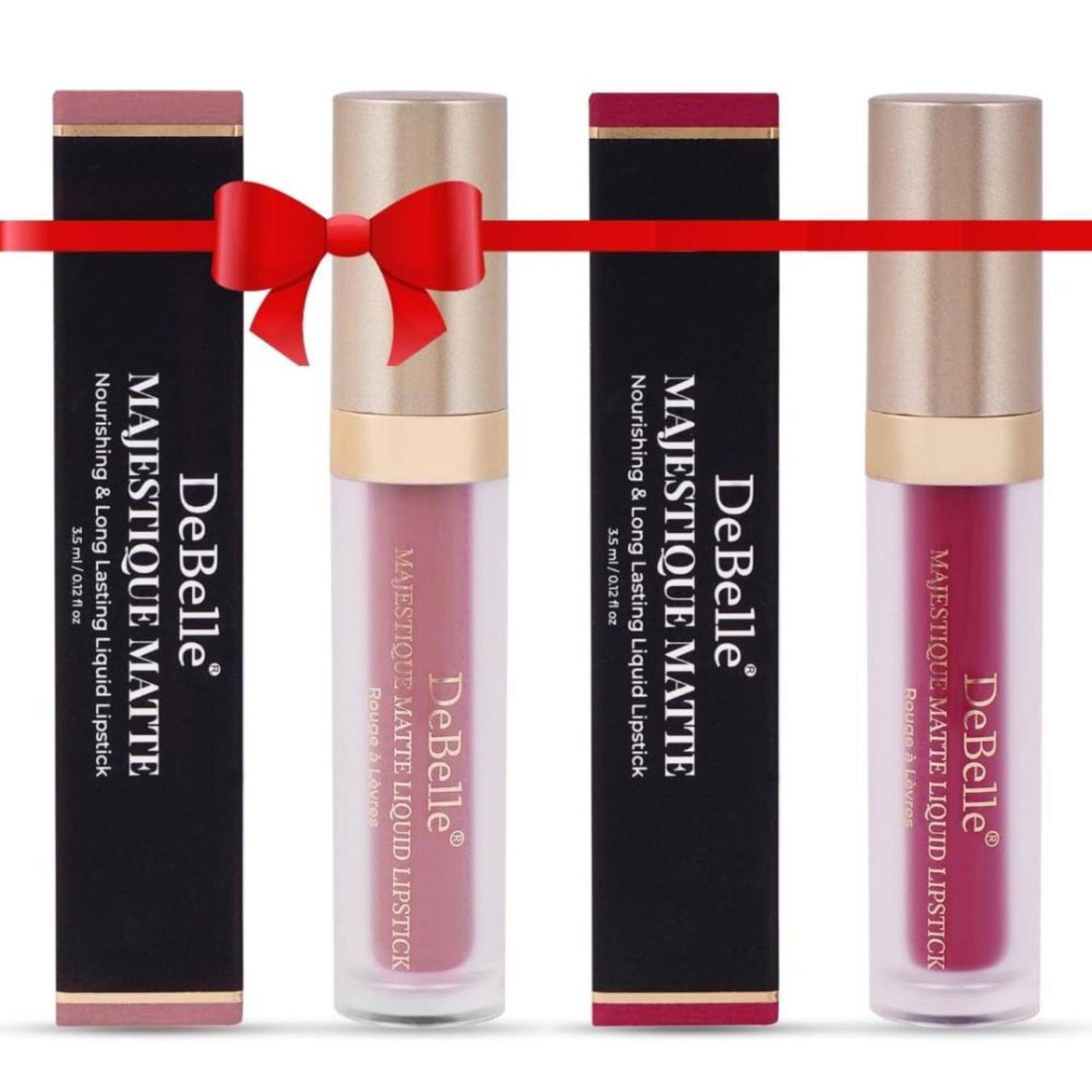     			DeBelle Pink Matte Hydrating Liquid Lipstick ( Pack of 2 )