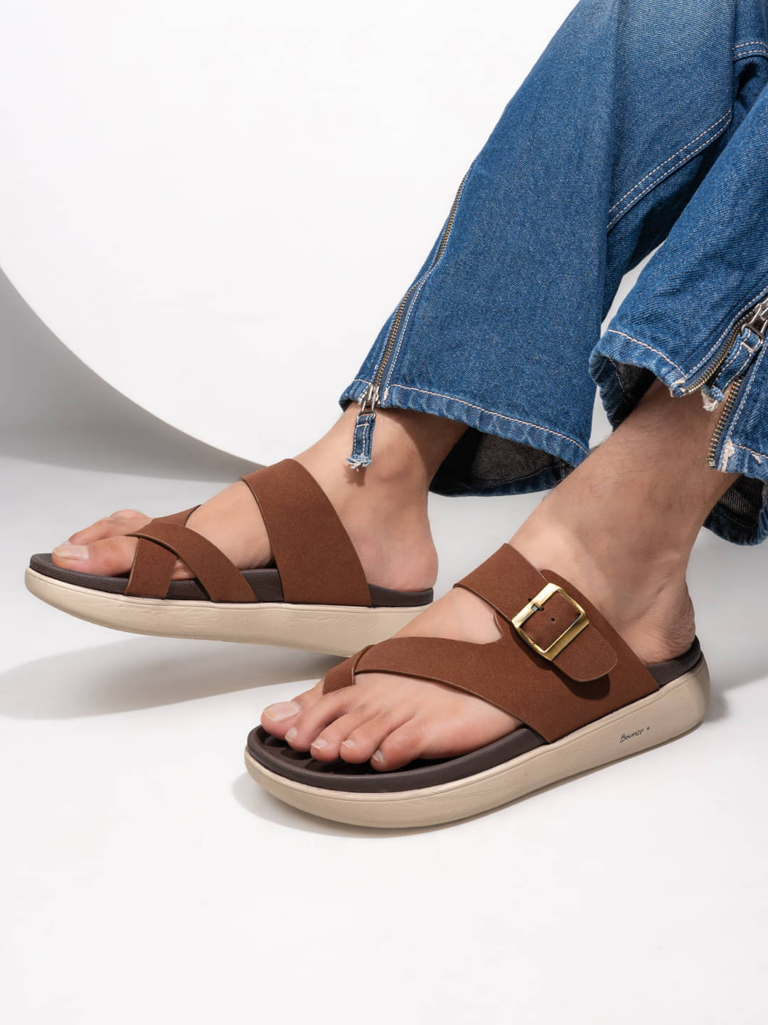     			Fentacia - Tan Men's Sandals
