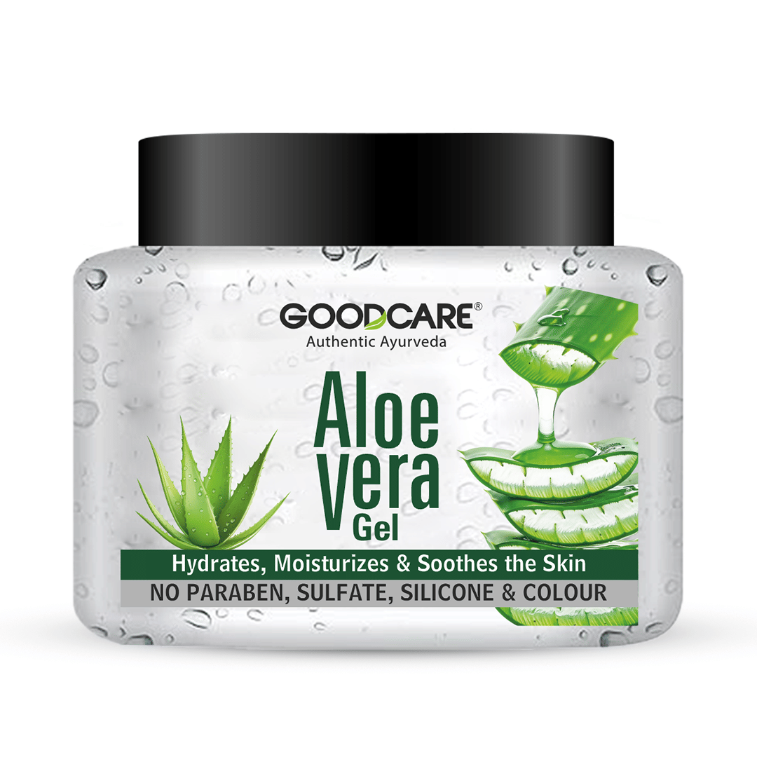 Goodcare Pure Aloe Vera Gel, Enriched with Vitamin E and C, Multipurpose Gel for Face, Skin, Hair, Hydrating, Soothing, Nourishing 300gm