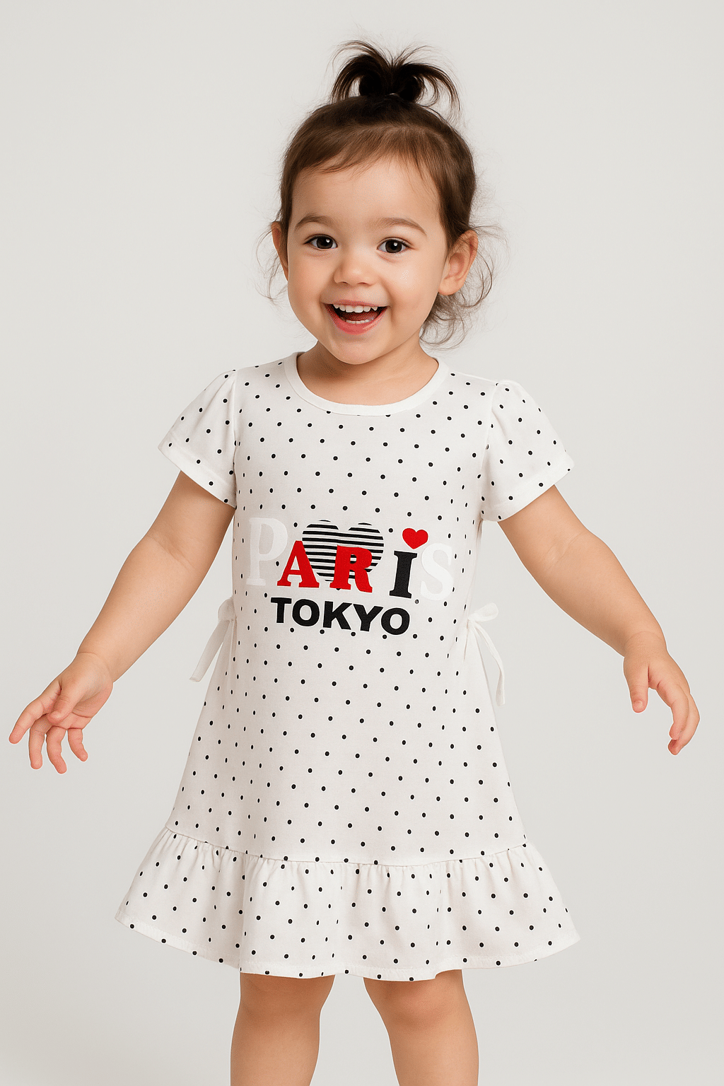     			Ishrat Collection Cotton Frock For Baby Girls ( Pack of 1 , White )