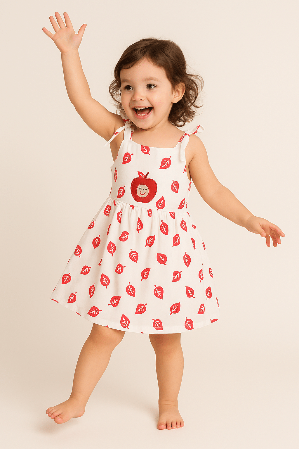 Ishrat Collection Cotton Frock For Baby Girls ( Pack of 1 , White ) Ishrat Collection Cotton Frock For Baby Girls ( Pack of 1 , White )