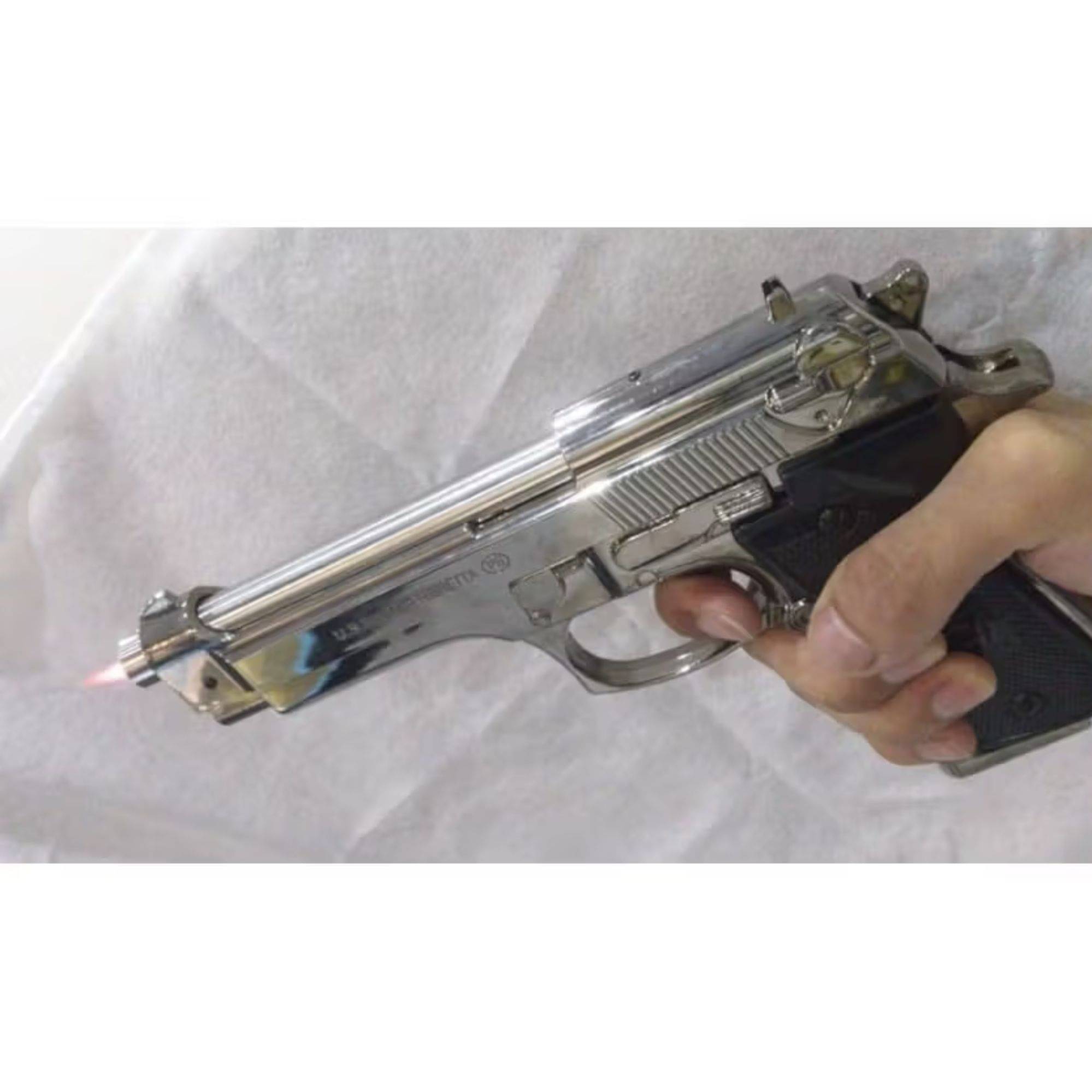     			Kadio Silver Fabric Cigarette Lighter ( Pack of 1 )