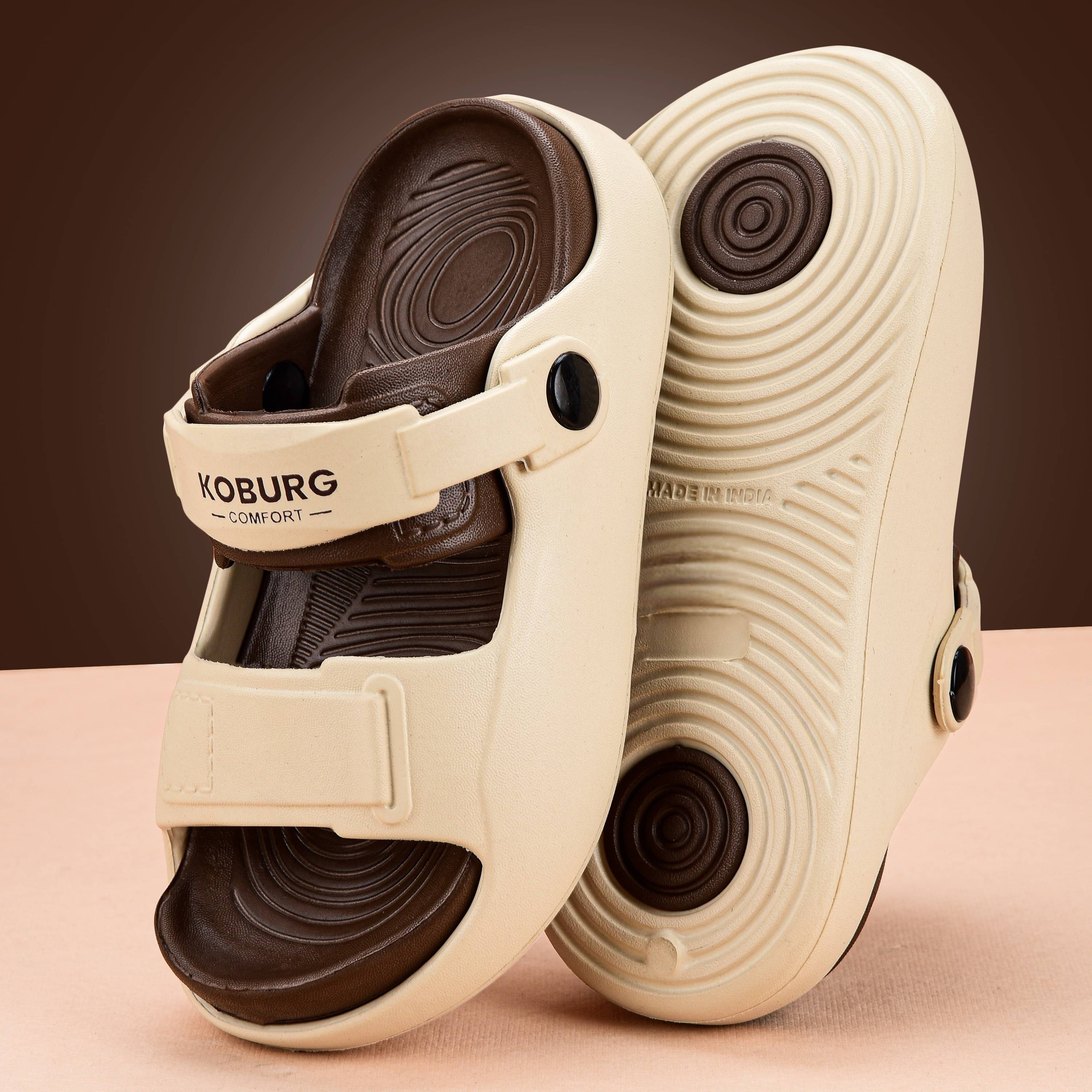     			Koburg Kids Cream Brown Sandals