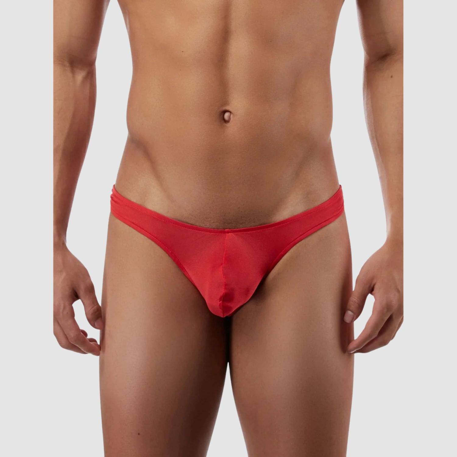 LoveAasan Pack of 1 Microfibre Thongs For Men's ( Red ) LoveAasan Pack of 1 Microfibre Thongs For Men's ( Red )