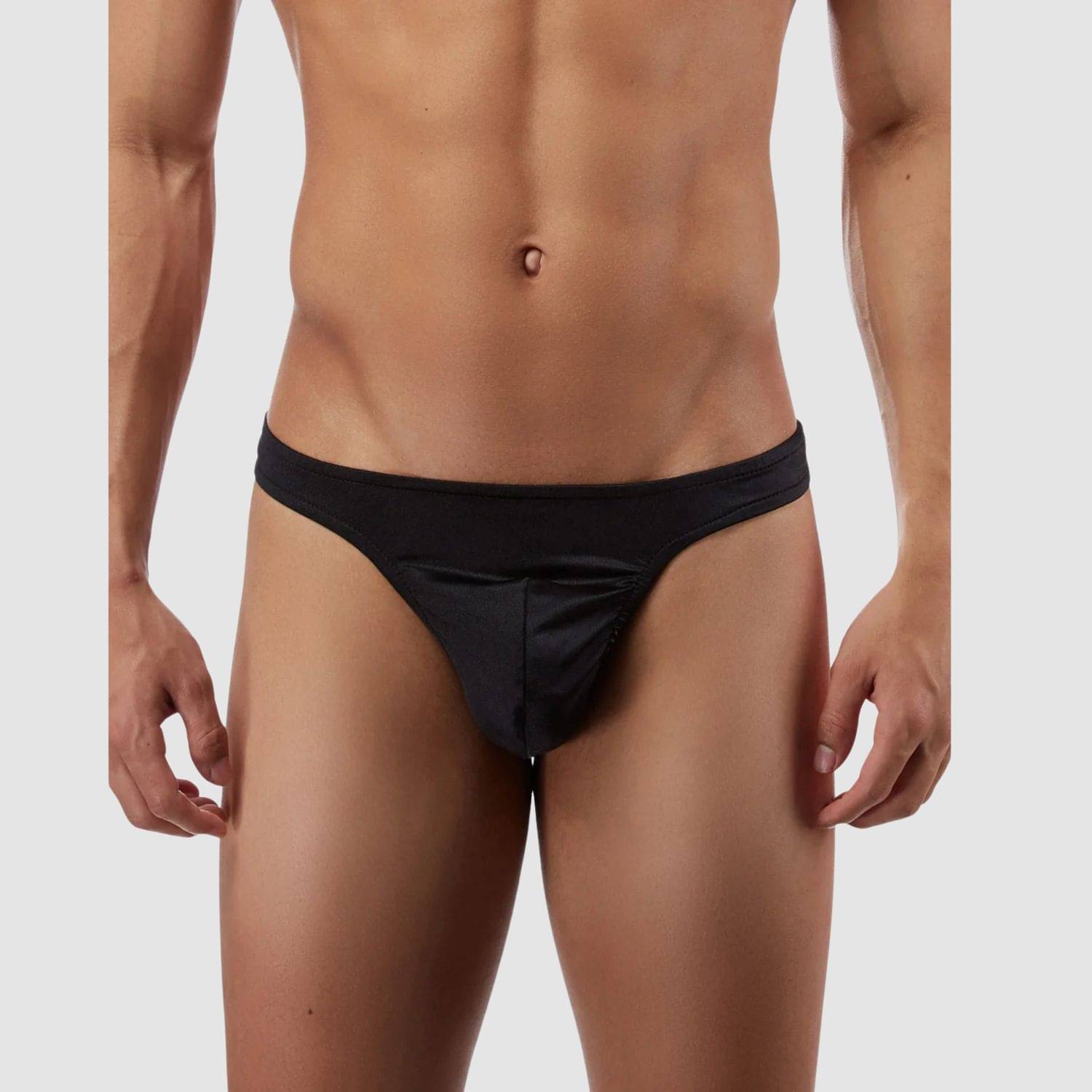     			LoveAasan Pack of 1 Microfibre Thongs For Men's ( Black )