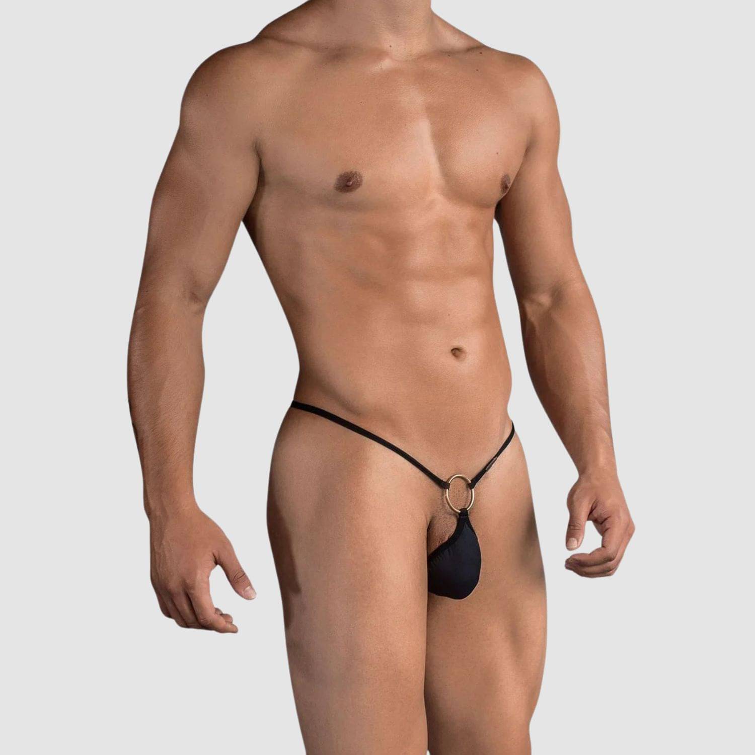LoveAasan Pack of 1 Microfibre G-String For Men's ( Black ) LoveAasan Pack of 1 Microfibre G-String For Men's ( Black )