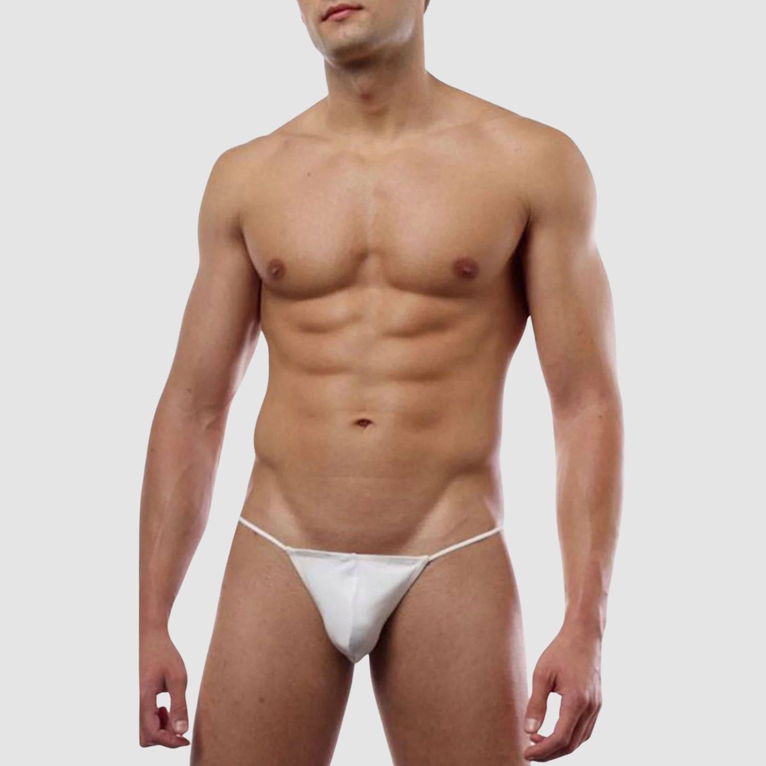 LoveAasan Pack of 1 Microfibre G-String For Men's ( White )     			LoveAasan Pack of 1 Microfibre G-String For Men's ( White )