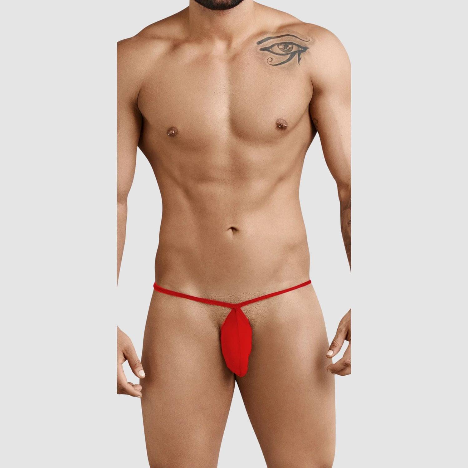     			LoveAasan Pack of 1 Microfibre G-String For Men's ( Red )