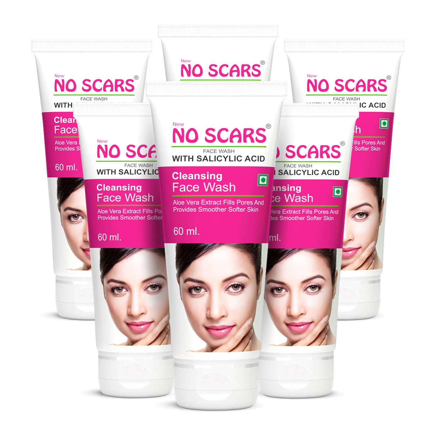    			No Scars - Anti-Pollution Face Wash For All Skin Type ( Pack of 6 )