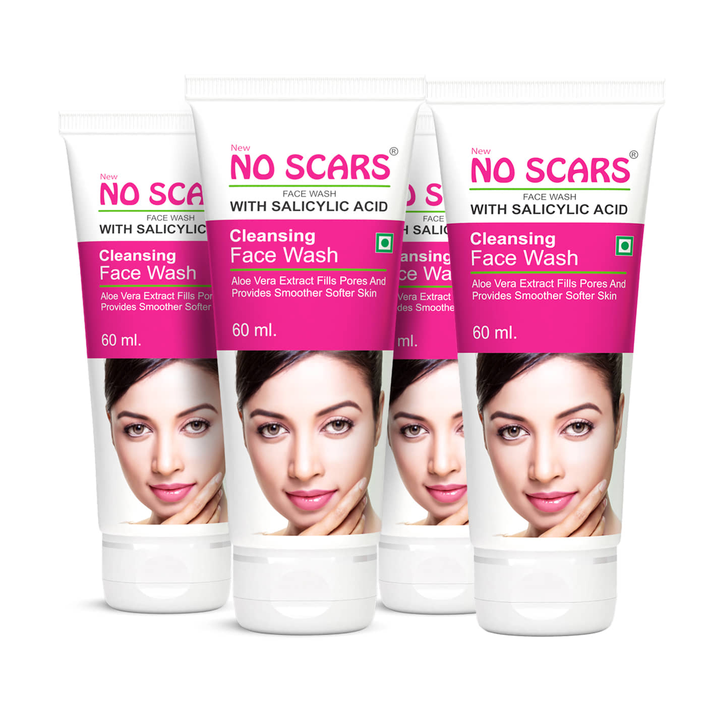 No Scars - Hydrating Face Wash For All Skin Type ( Pack of 4 )