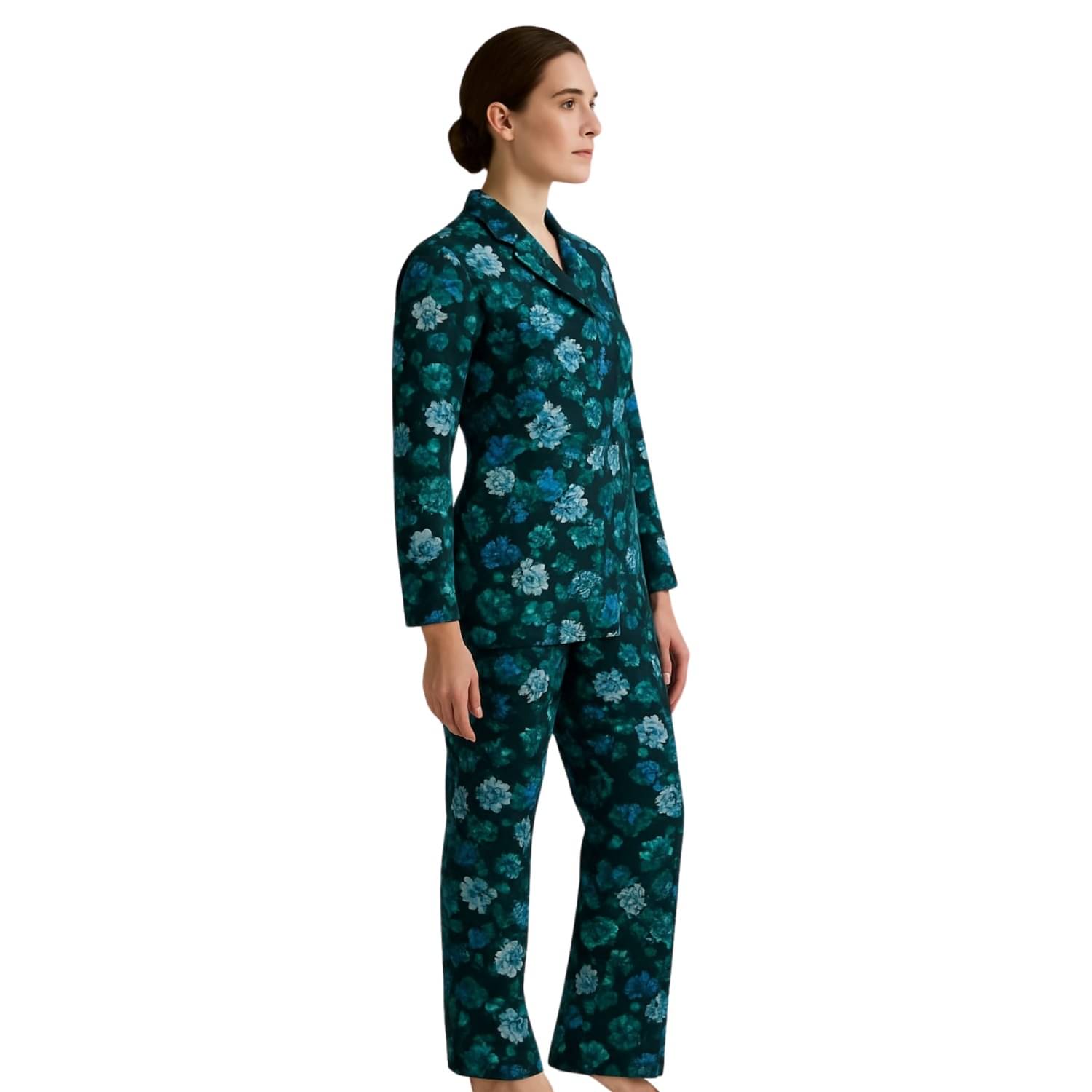     			Ridaa Women Printed Shirt With Joggers Co-Ord Set ( Multicolor )