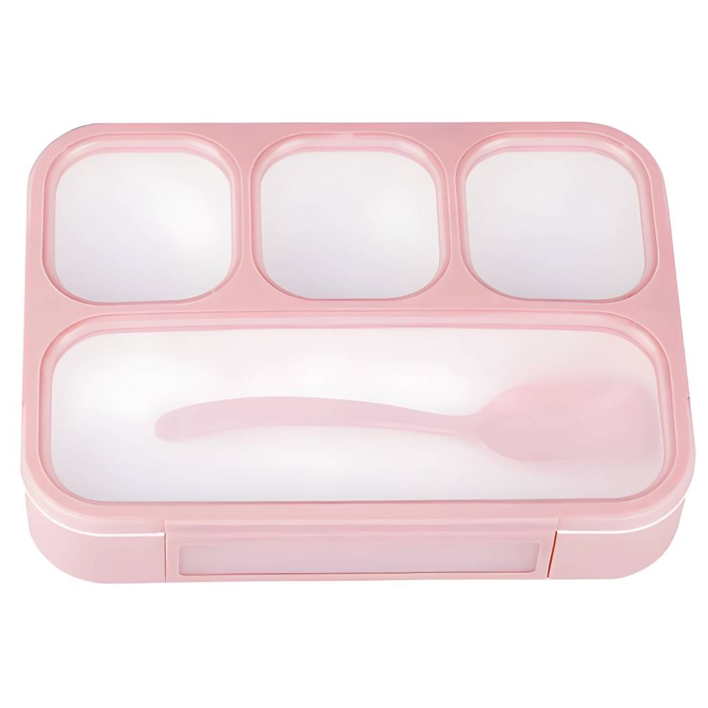 SARVASHVA TRENDS Lunch Box with Spoon Polypropylene School Lunch Boxes 4 - Container ( Pack of 1 ) SARVASHVA TRENDS Lunch Box with Spoon Polypropylene School Lunch Boxes 4 - Container ( Pack of 1 )