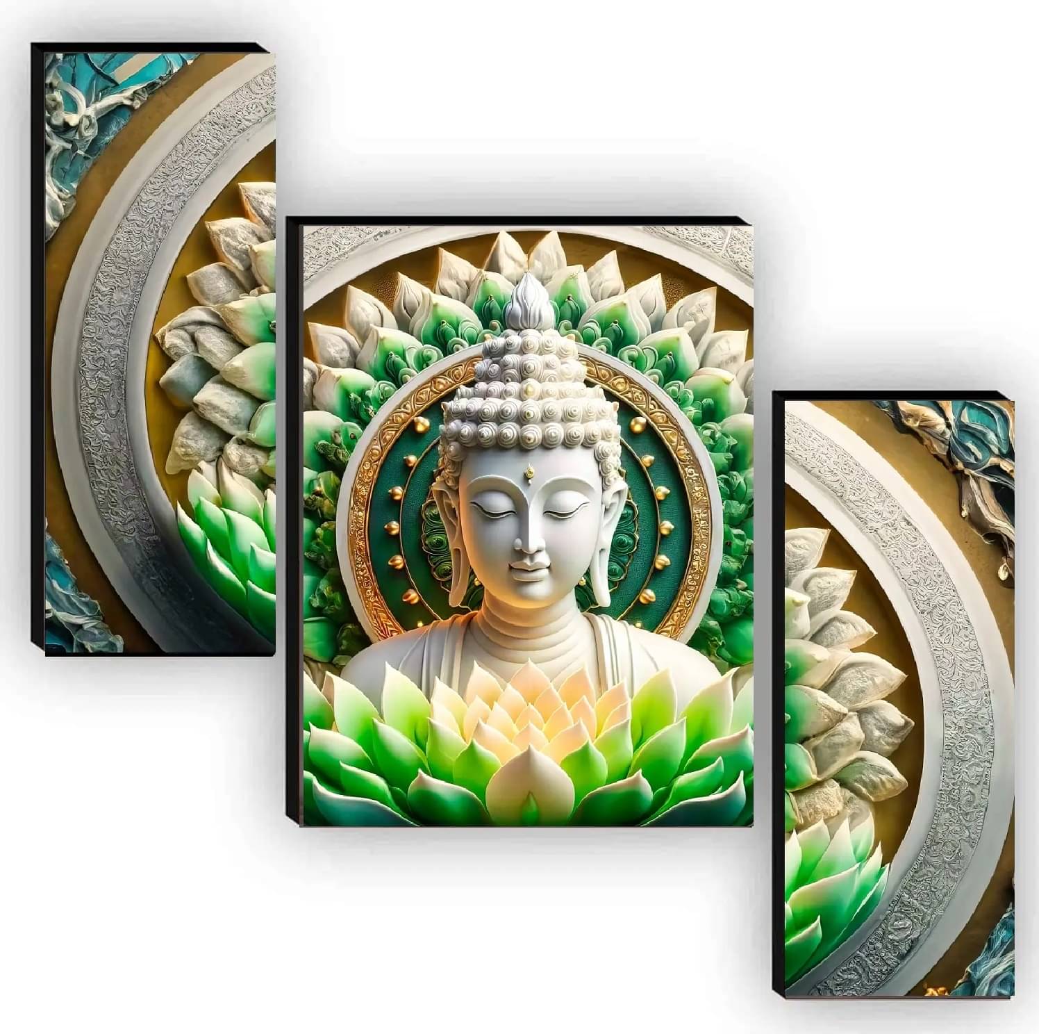     			SNDArt MDF Wall Hanging Multicolour Single Photo Frame No. of Pieces- 3