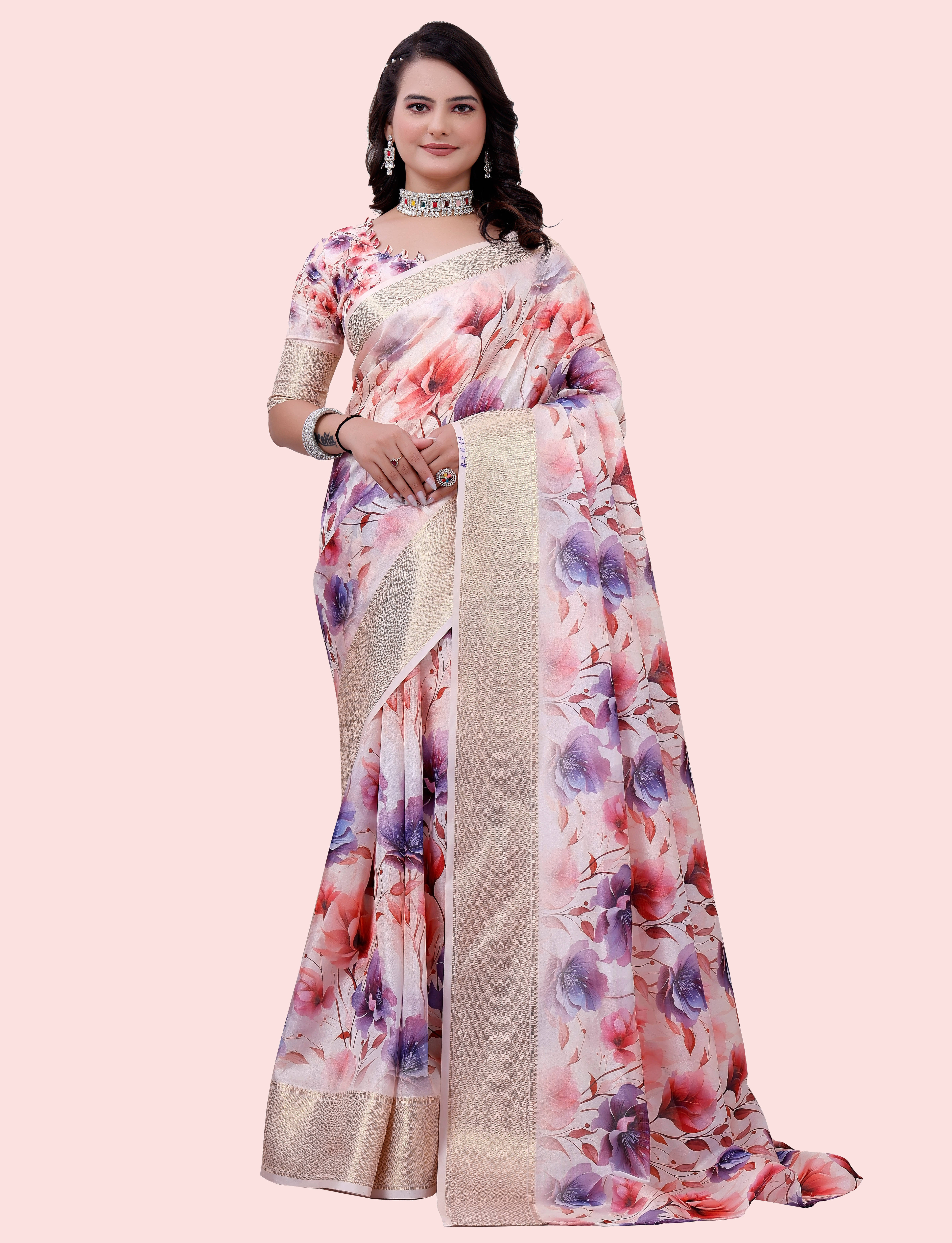     			Sadika Silk Woven Saree With Unstitched Blouse Piece ( Beige )