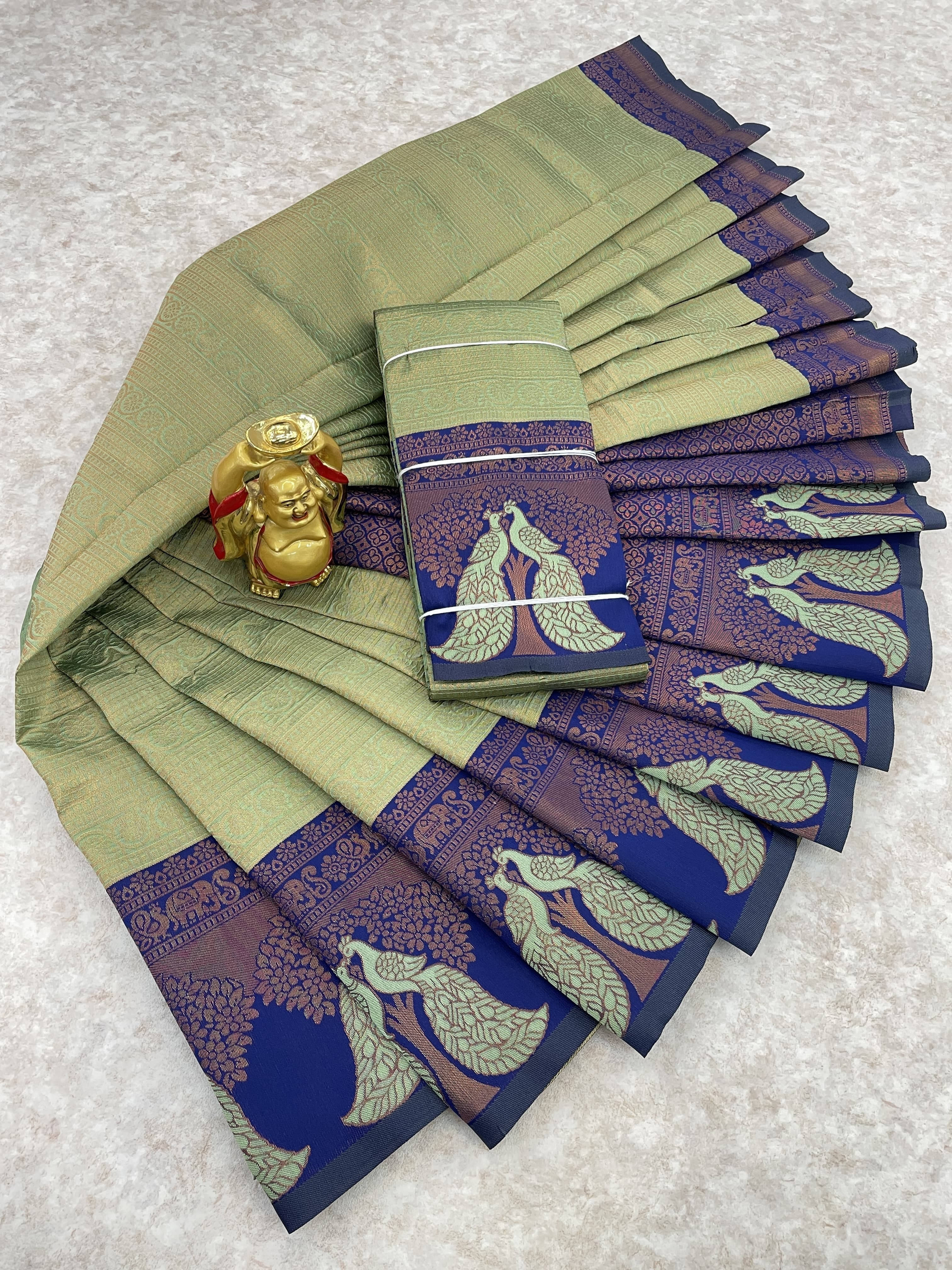 Sadika Silk Woven Saree With Unstitched Blouse Piece ( Light Green ) Sadika Silk Woven Saree With Unstitched Blouse Piece ( Light Green )