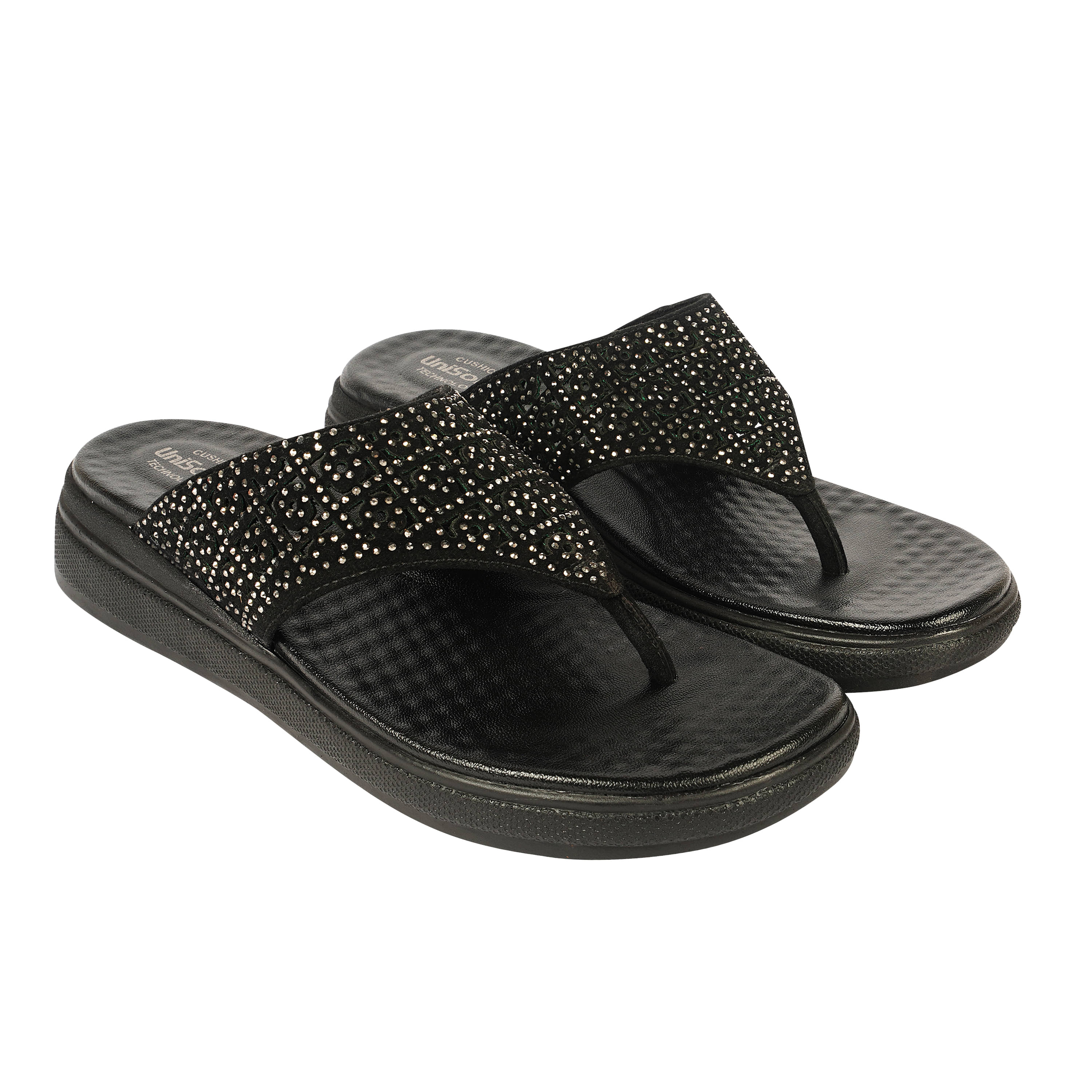     			Unisoft Black Women's Slipper