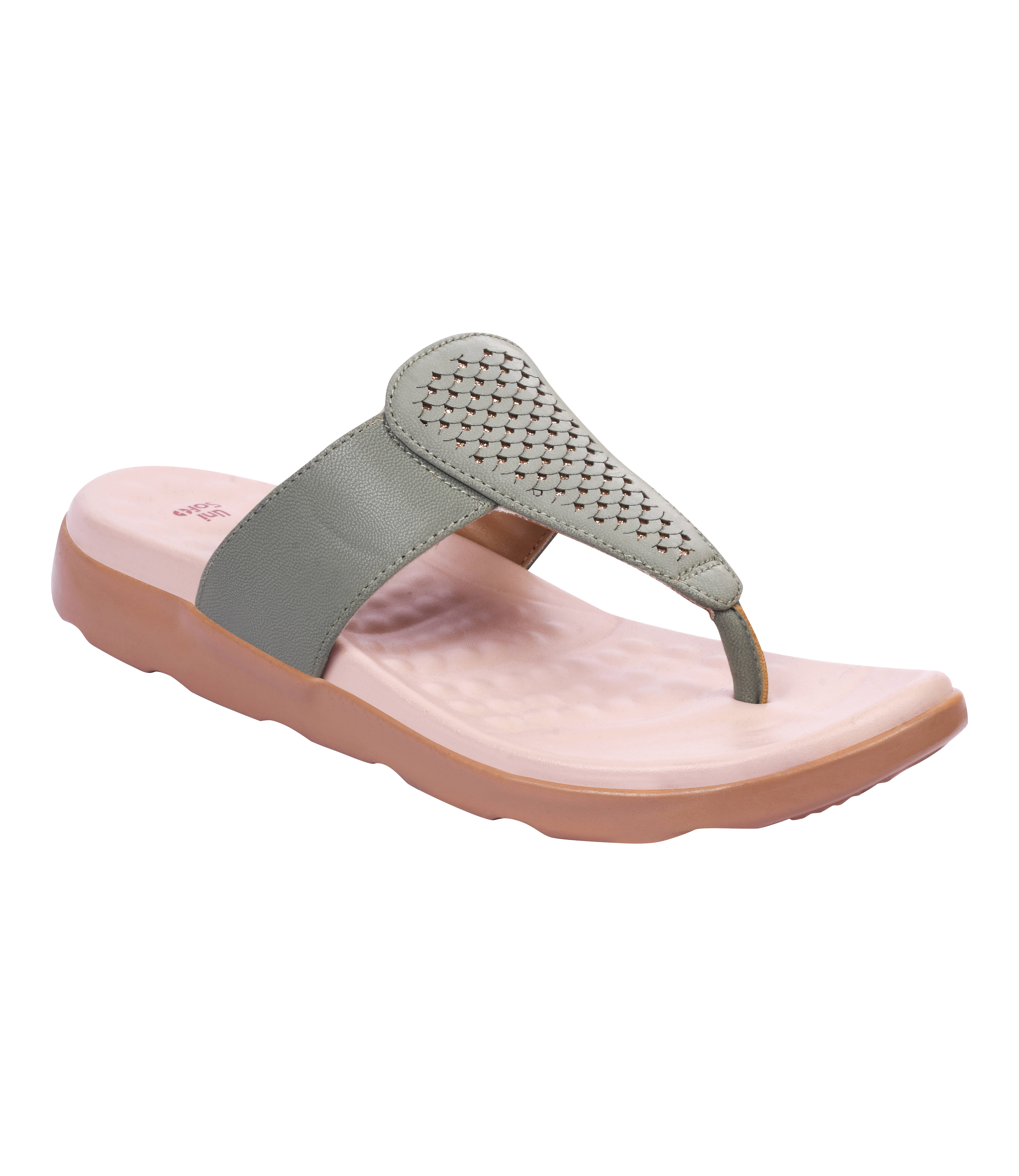     			Unisoft Green Women's Slipper