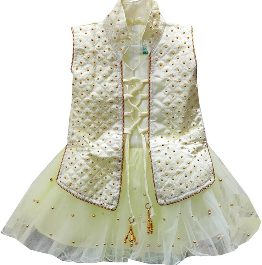     			Villata fashion Net Frock For Girls ( Pack of 1 , Cream )