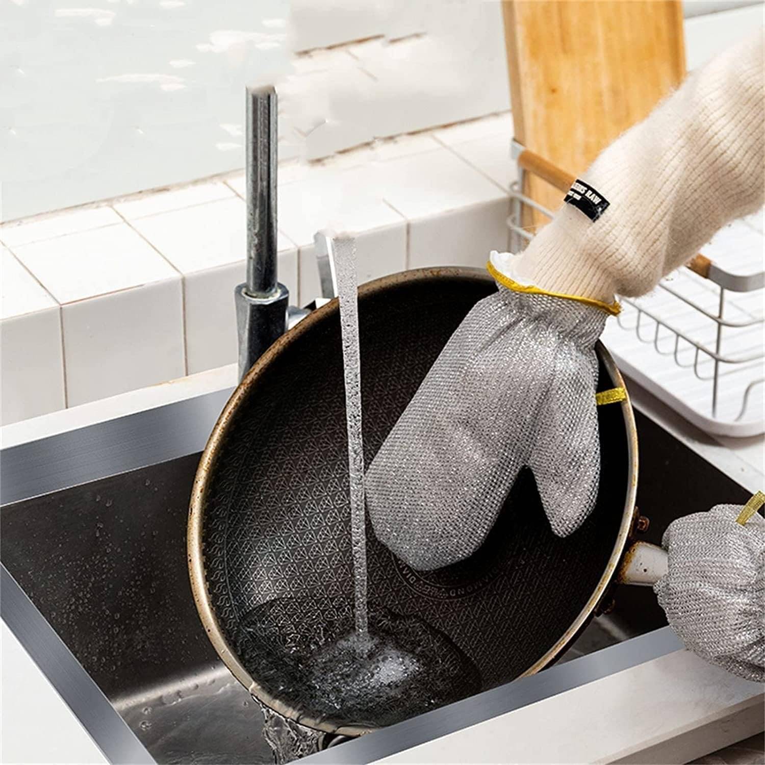     			Wire Dish Washing Gloves